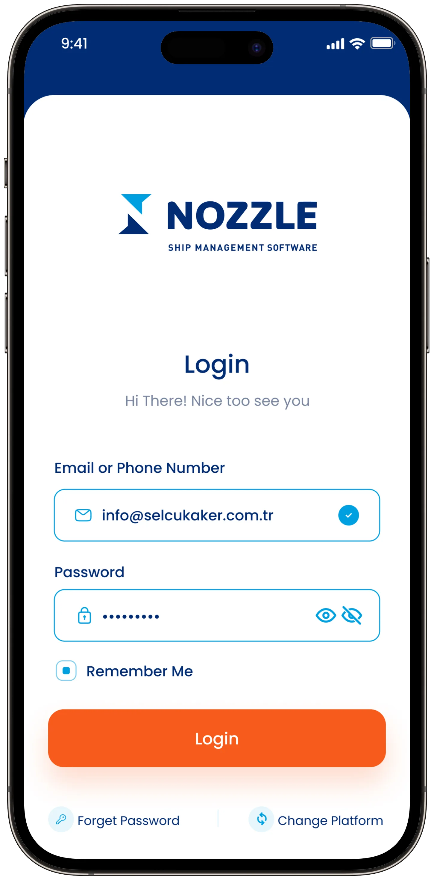 Nozzle Ship App — tasarım 2