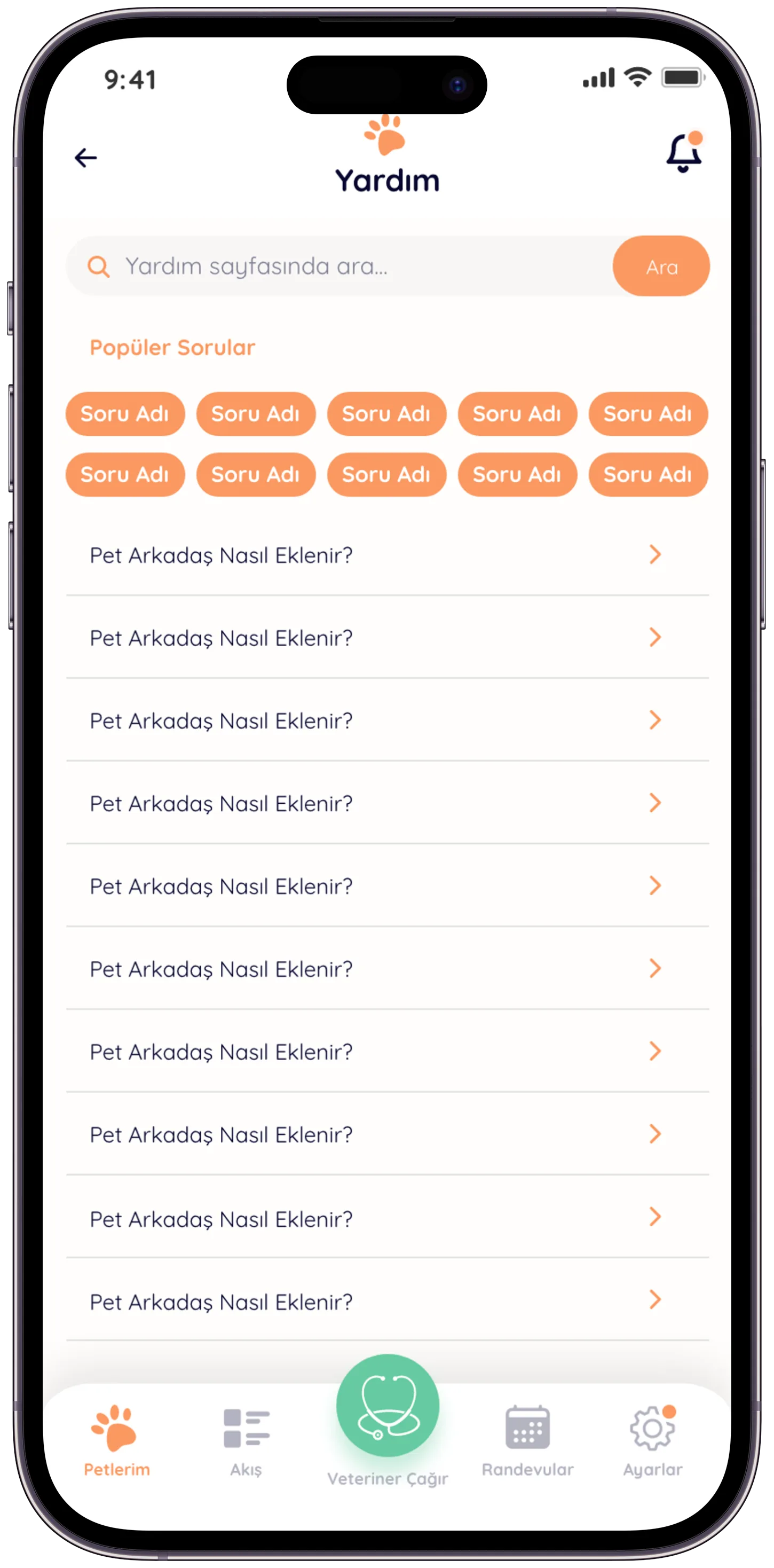 Pawla Pet App — tasarım 58