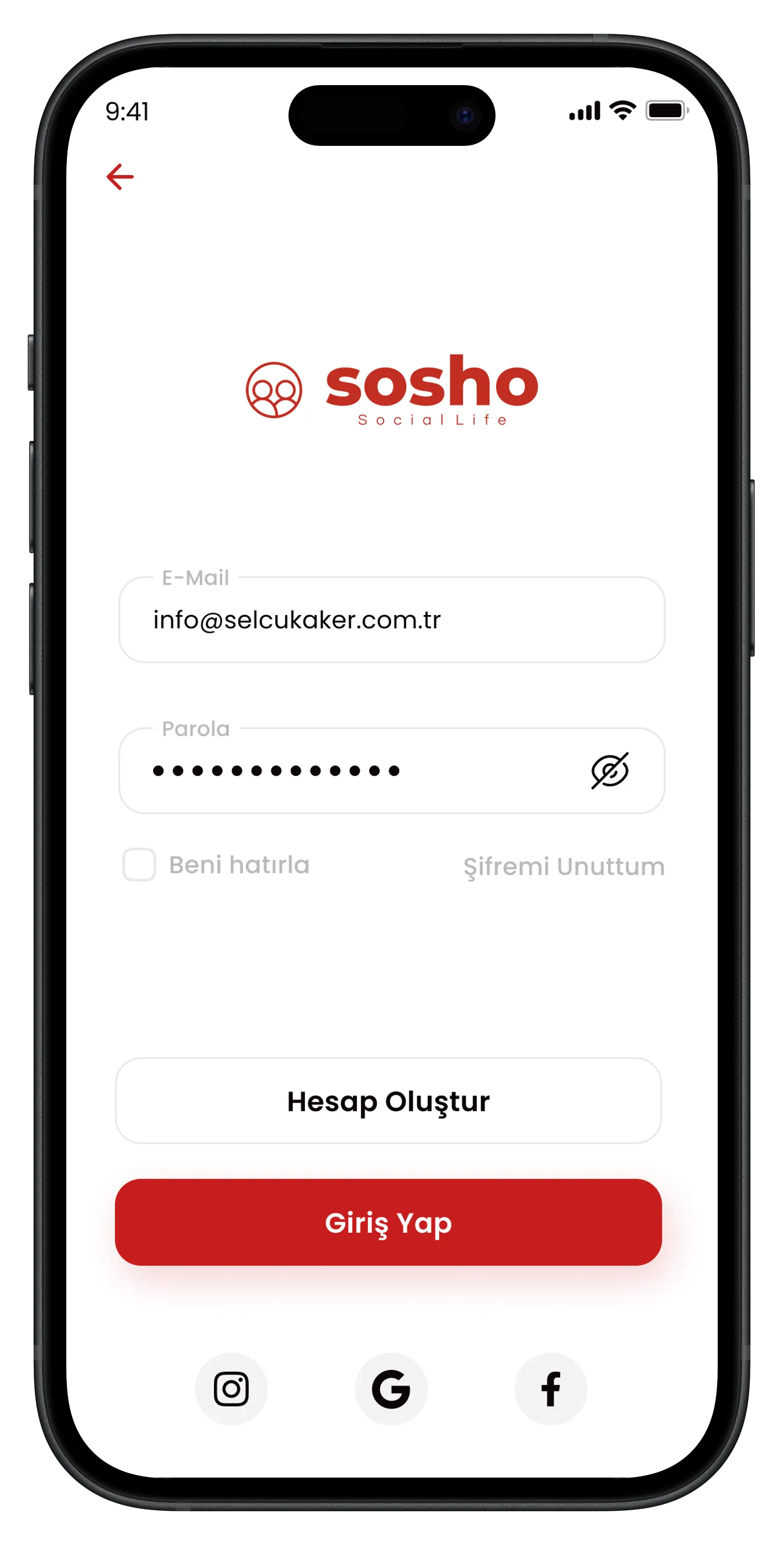 Food & Drink Discount App — tasarım 1
