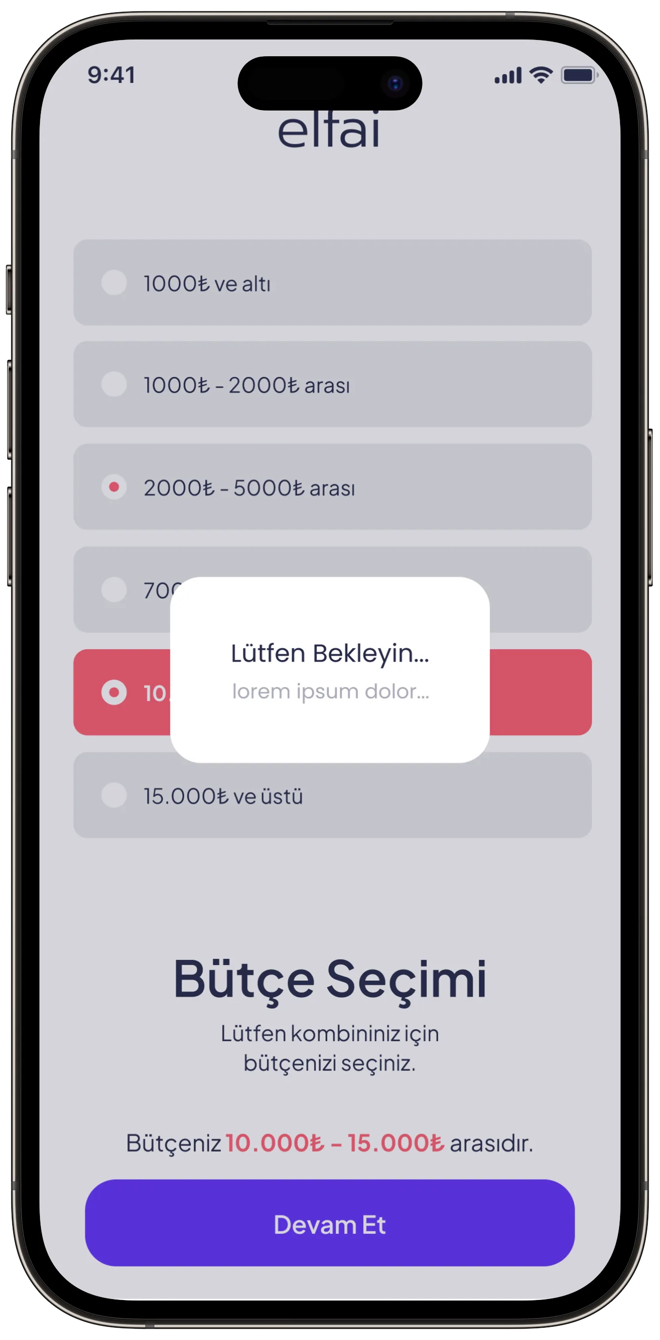 Fashion App — tasarım 18
