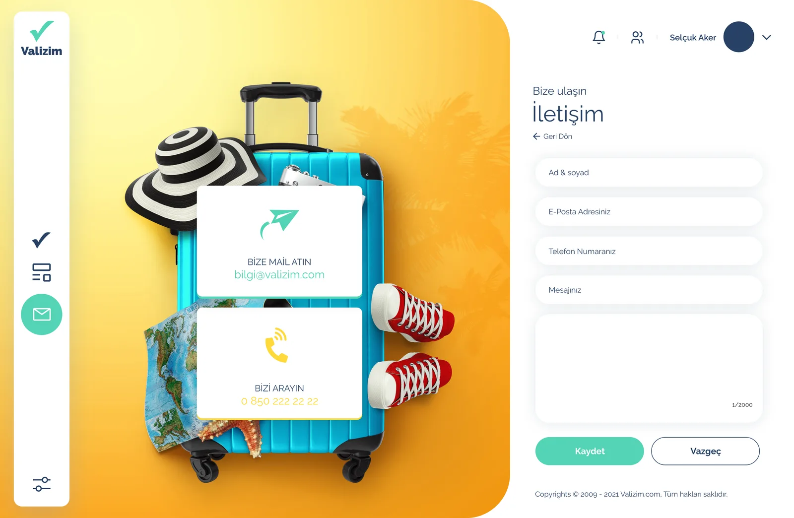 Valizim Travel — tasarım 9