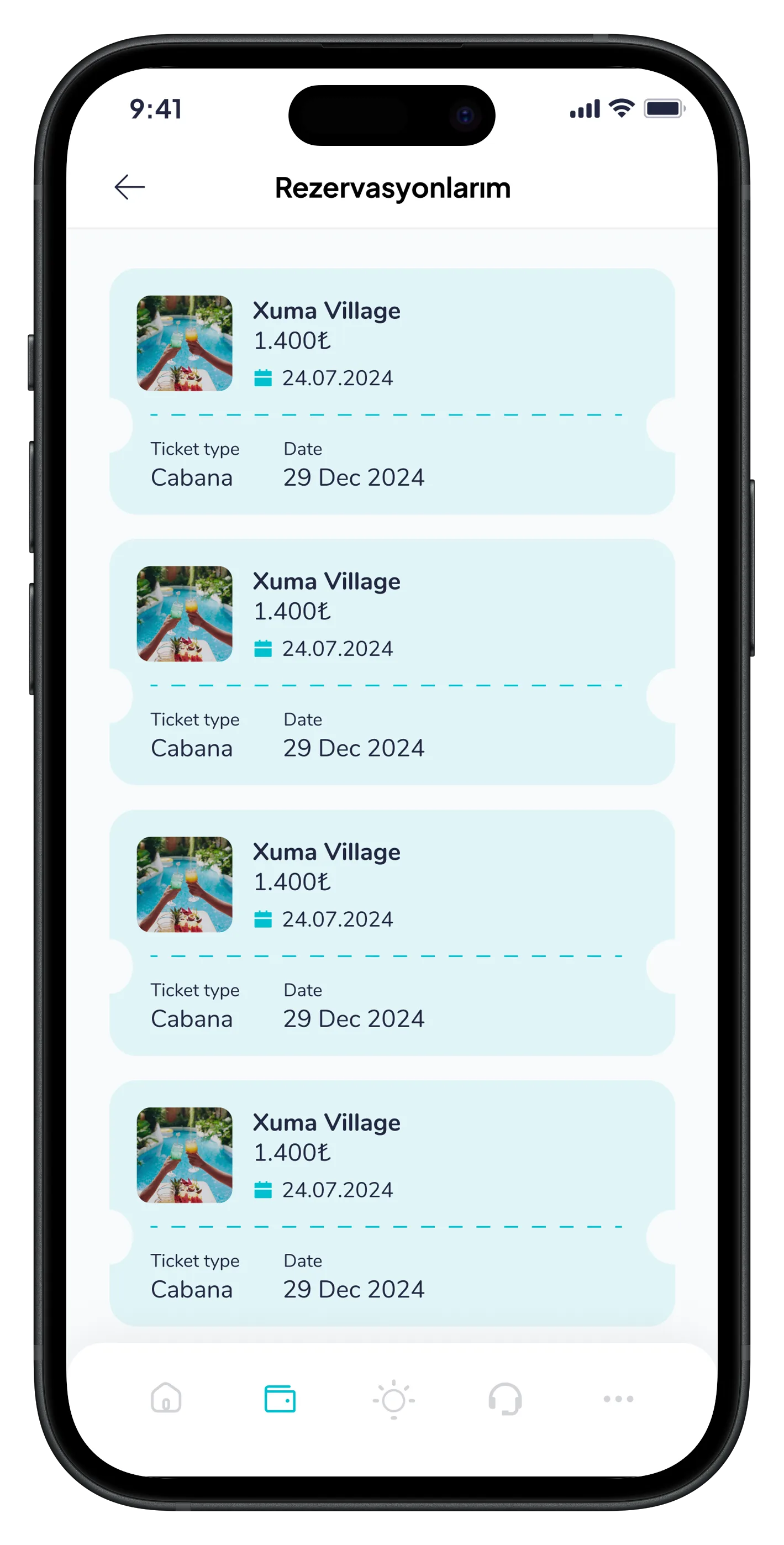 Go Beach Mobile App — tasarım 11