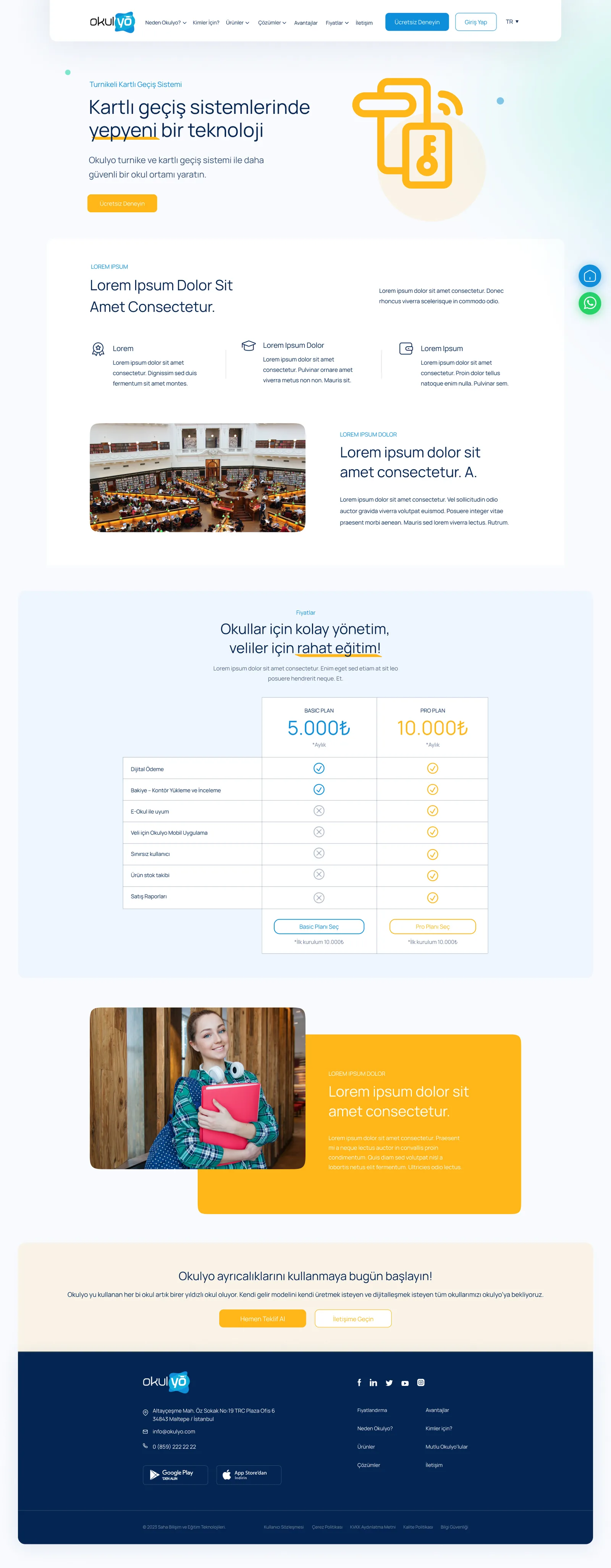 Okulyo Corporate Website — tasarım 13