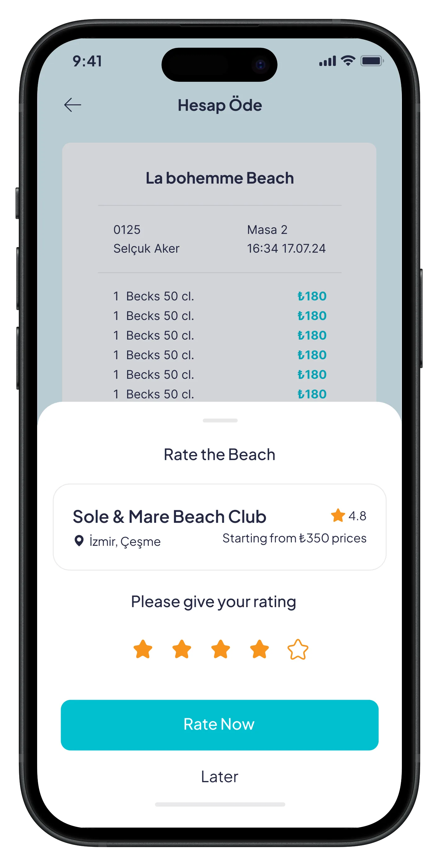 Go Beach Mobile App — tasarım 27