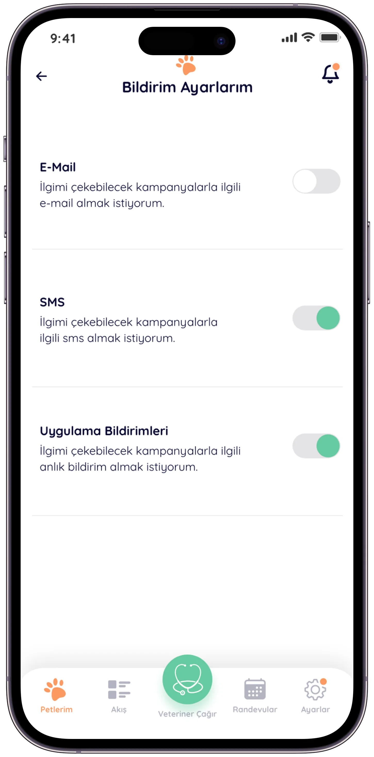 Pawla Pet App — tasarım 14