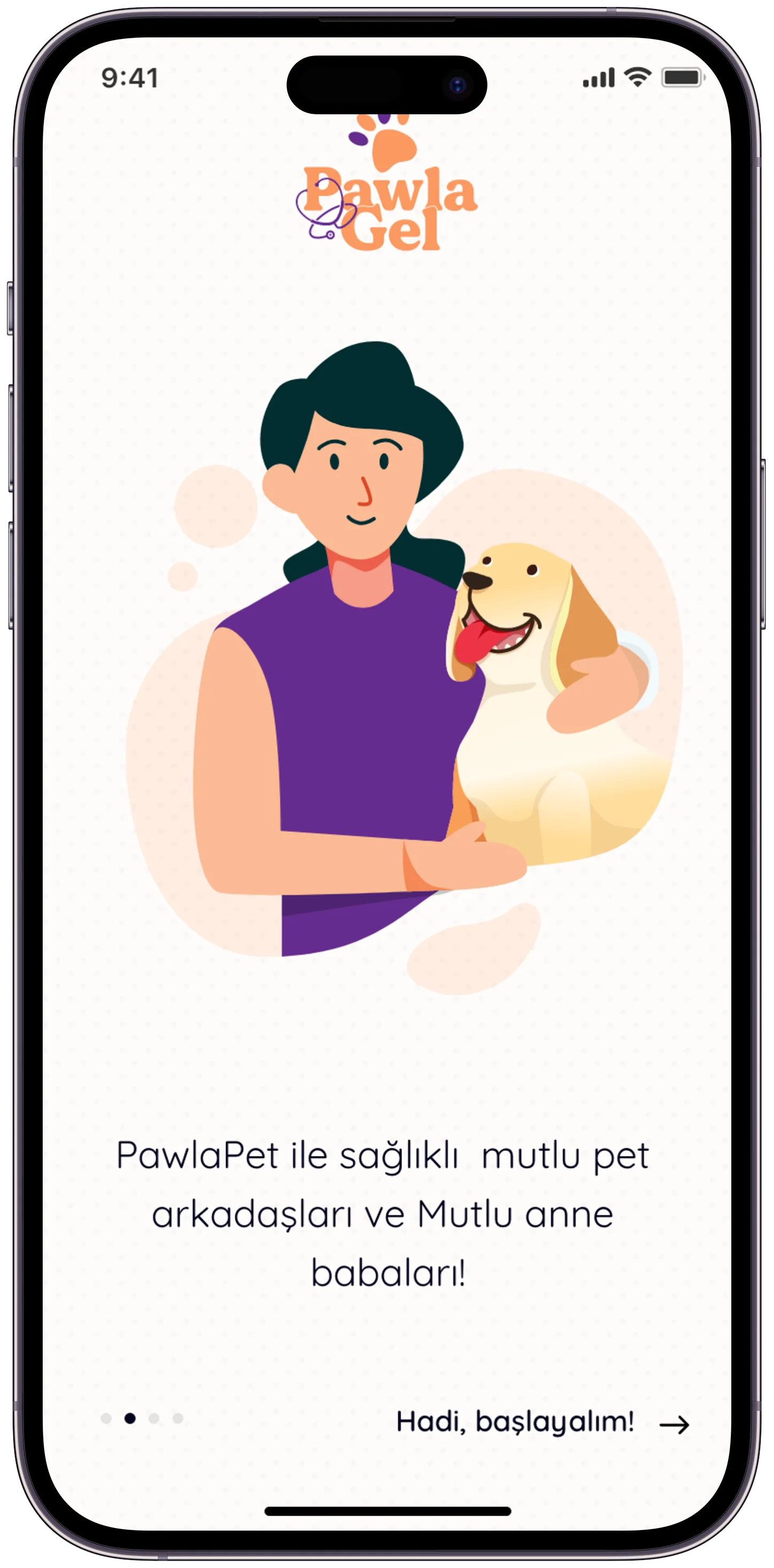 Pawla Pet App — tasarım 4