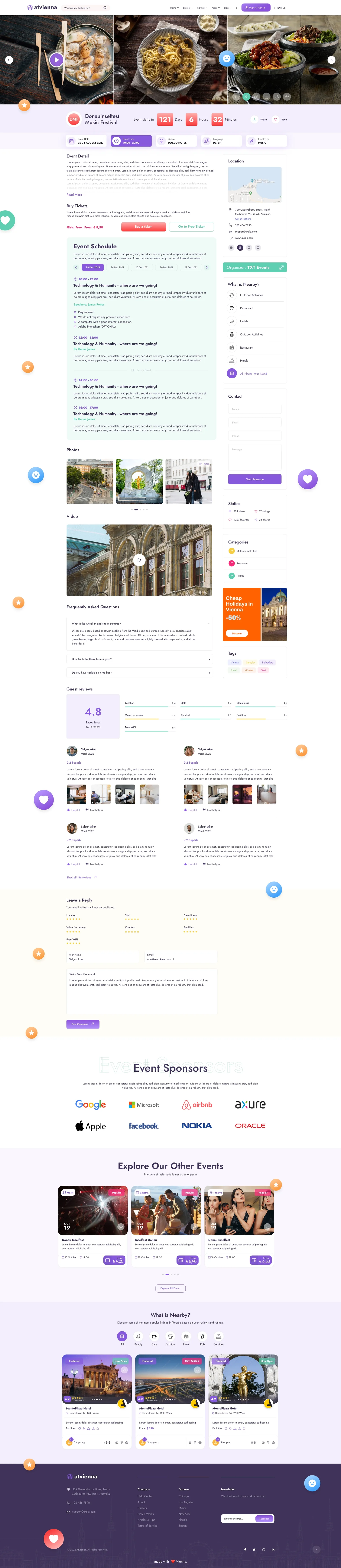 Vienna Travel Portal — tasarım 4