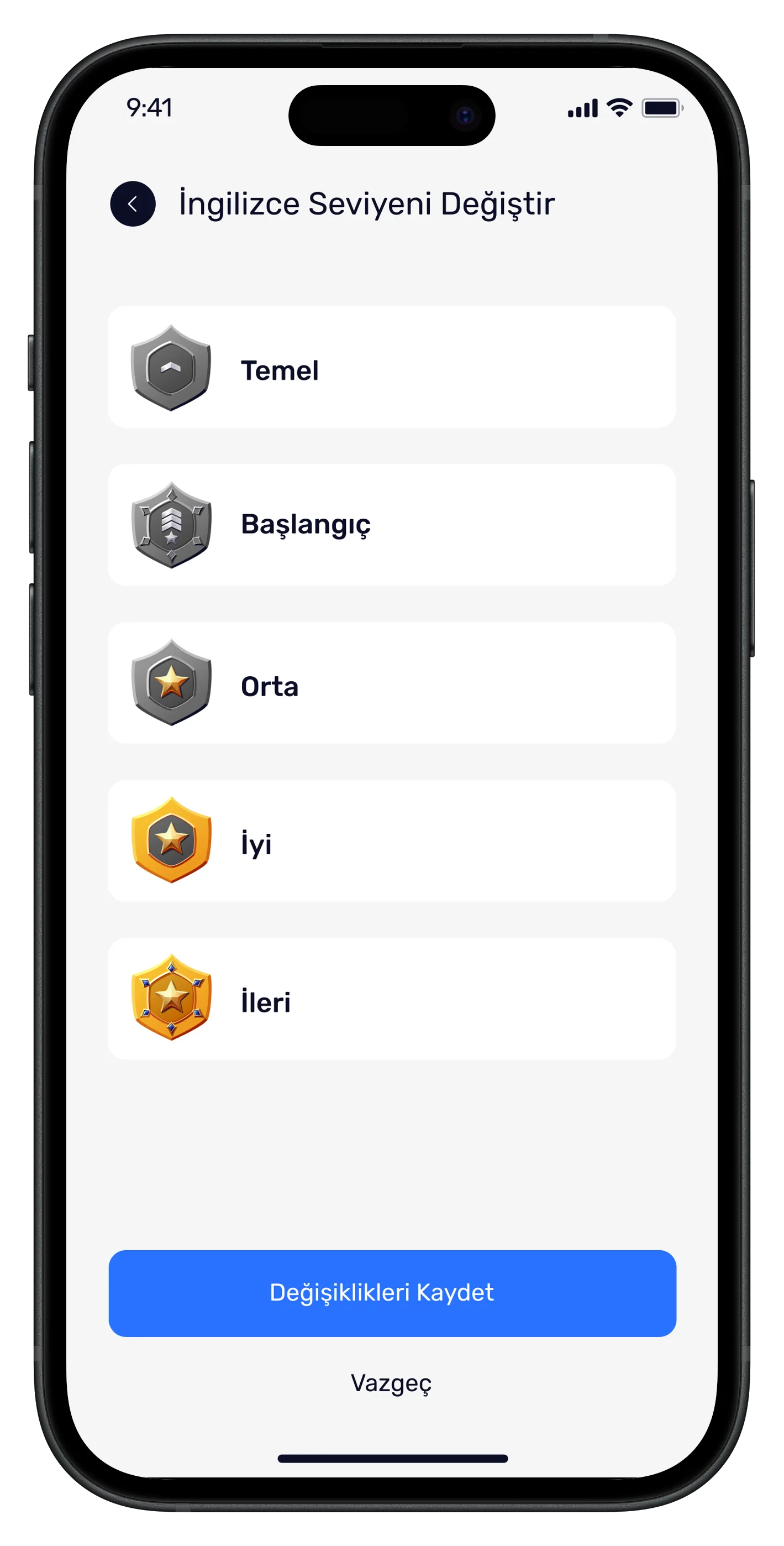 Learn English Mobile App — tasarım 9