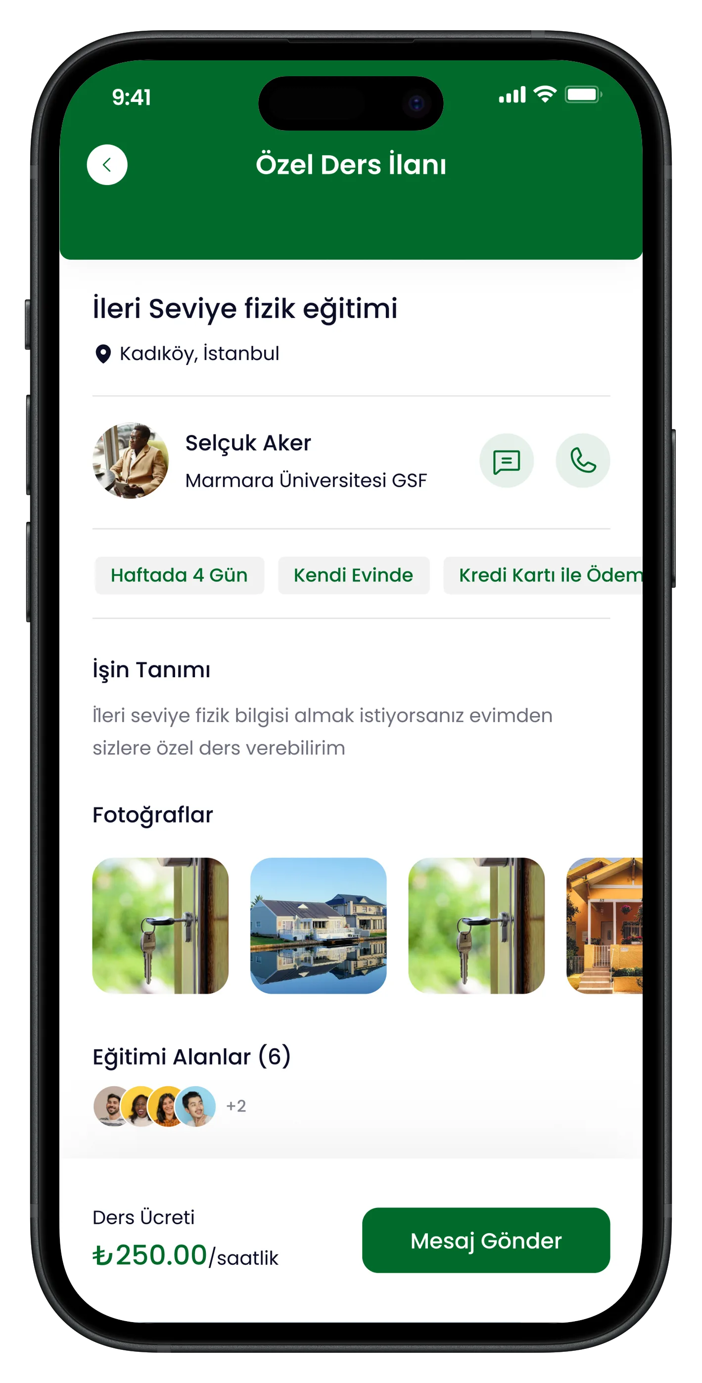 University Life Mobile App — tasarım 2