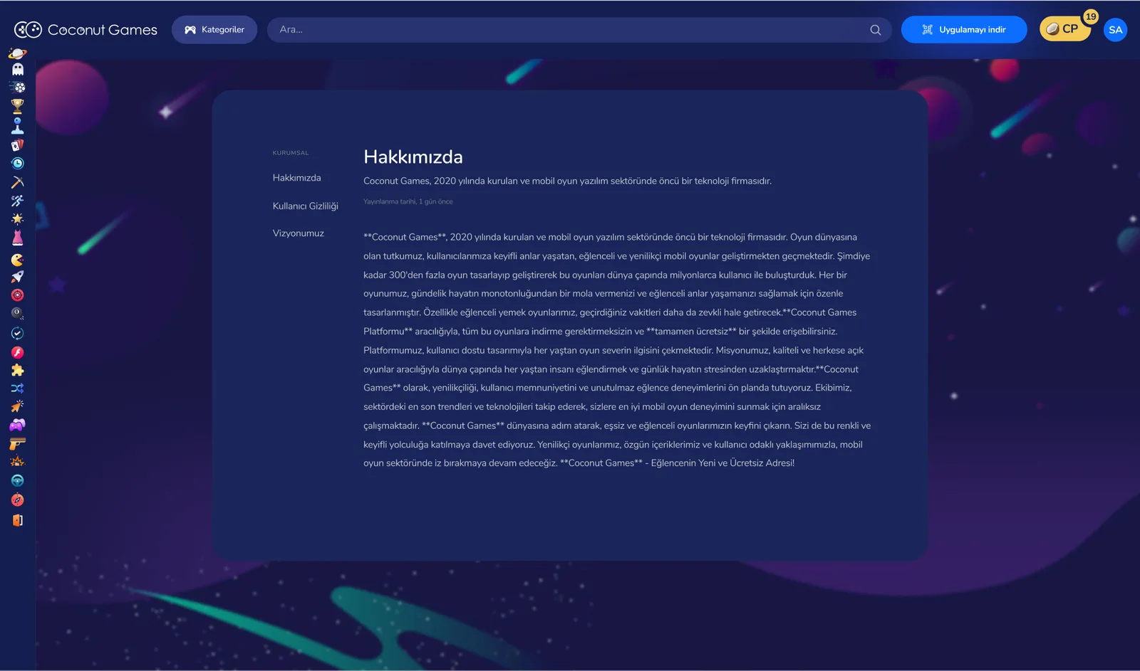Game Community Website — tasarım 4