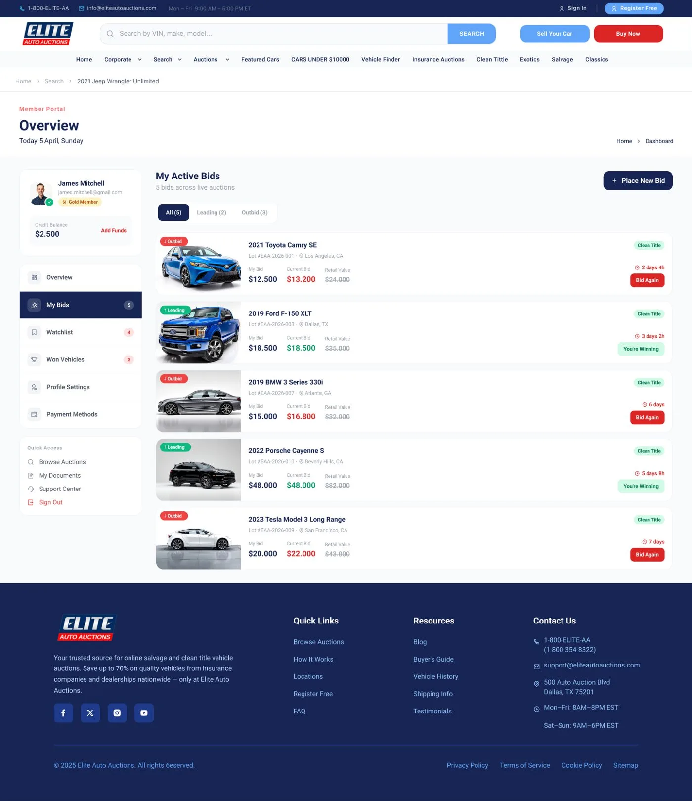 Elite Auto — tasarım 2