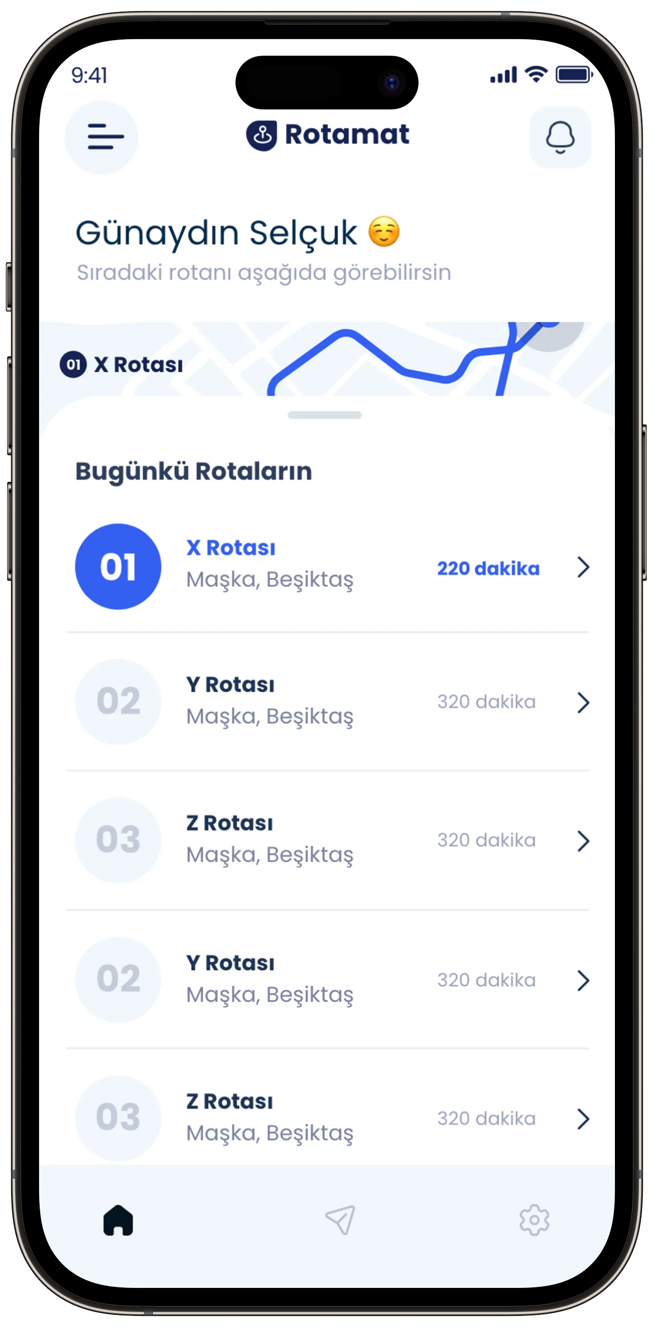 Rotamat App — tasarım 6