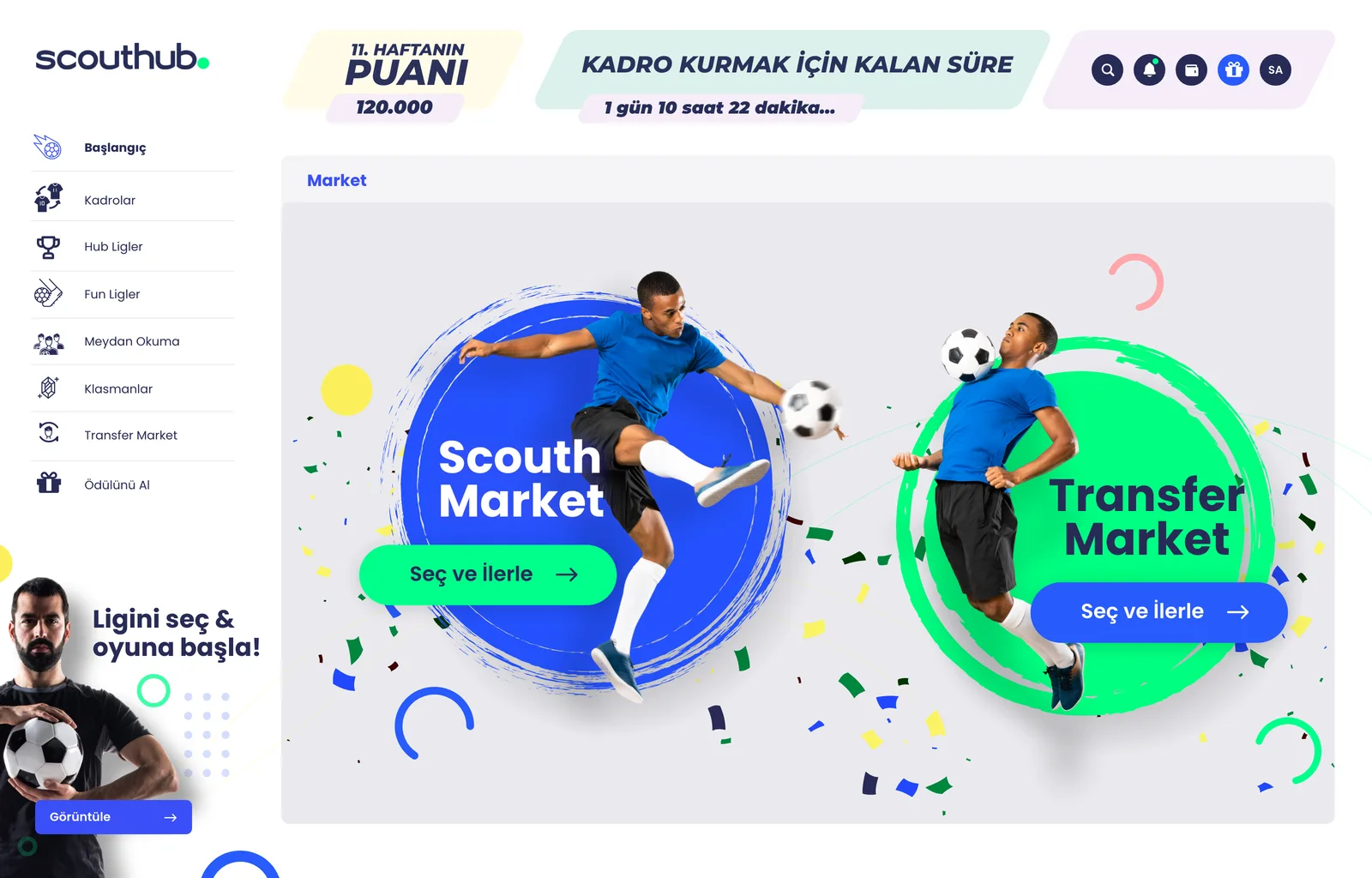 Scouthub Web App — tasarım 16