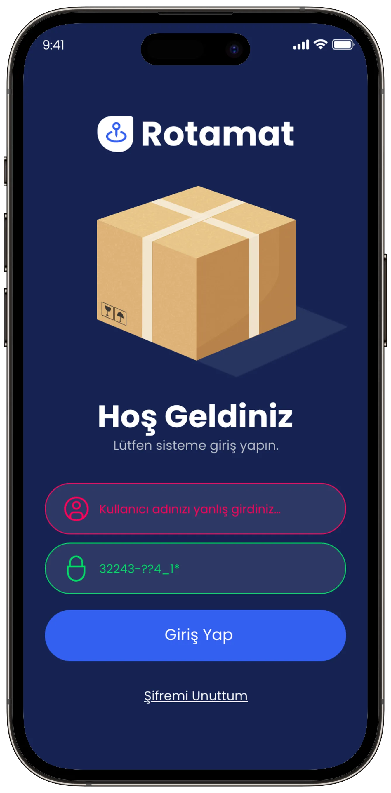Rotamat App — tasarım 2