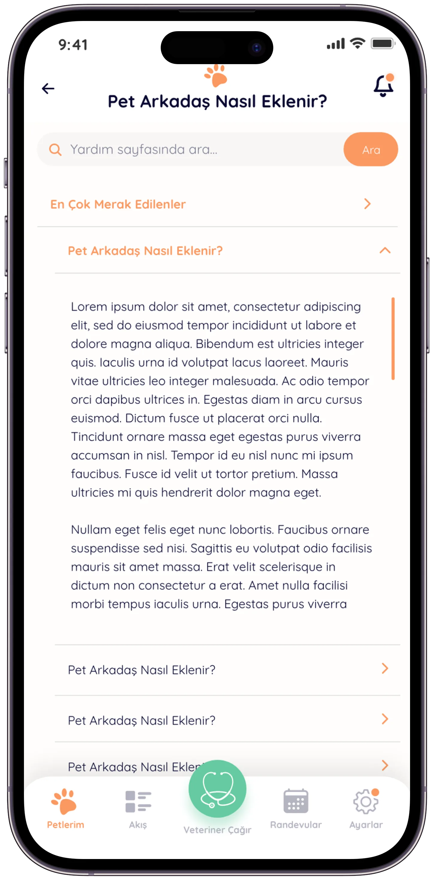 Pawla Pet App — tasarım 56