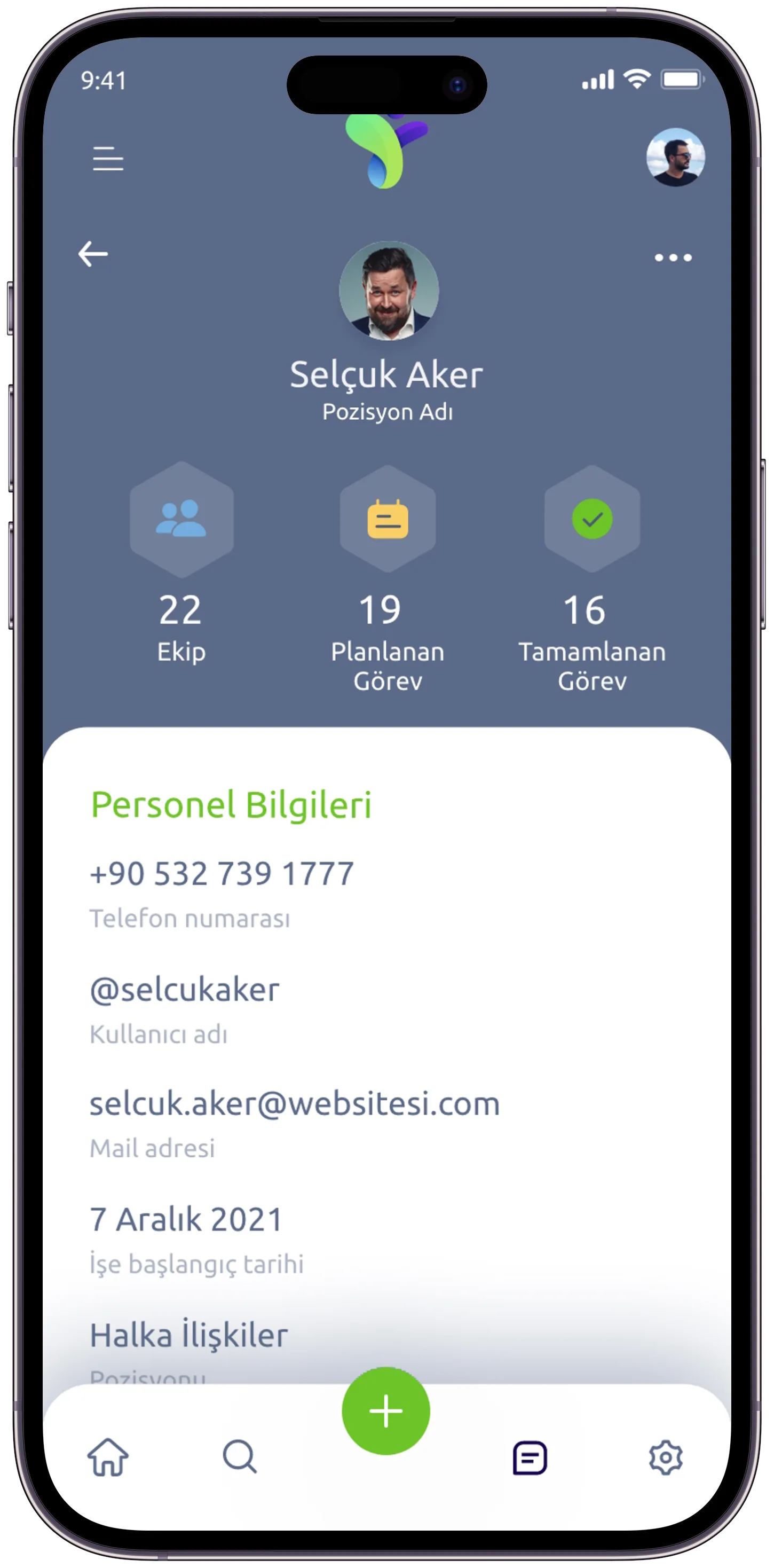 Patron Task App — tasarım 30