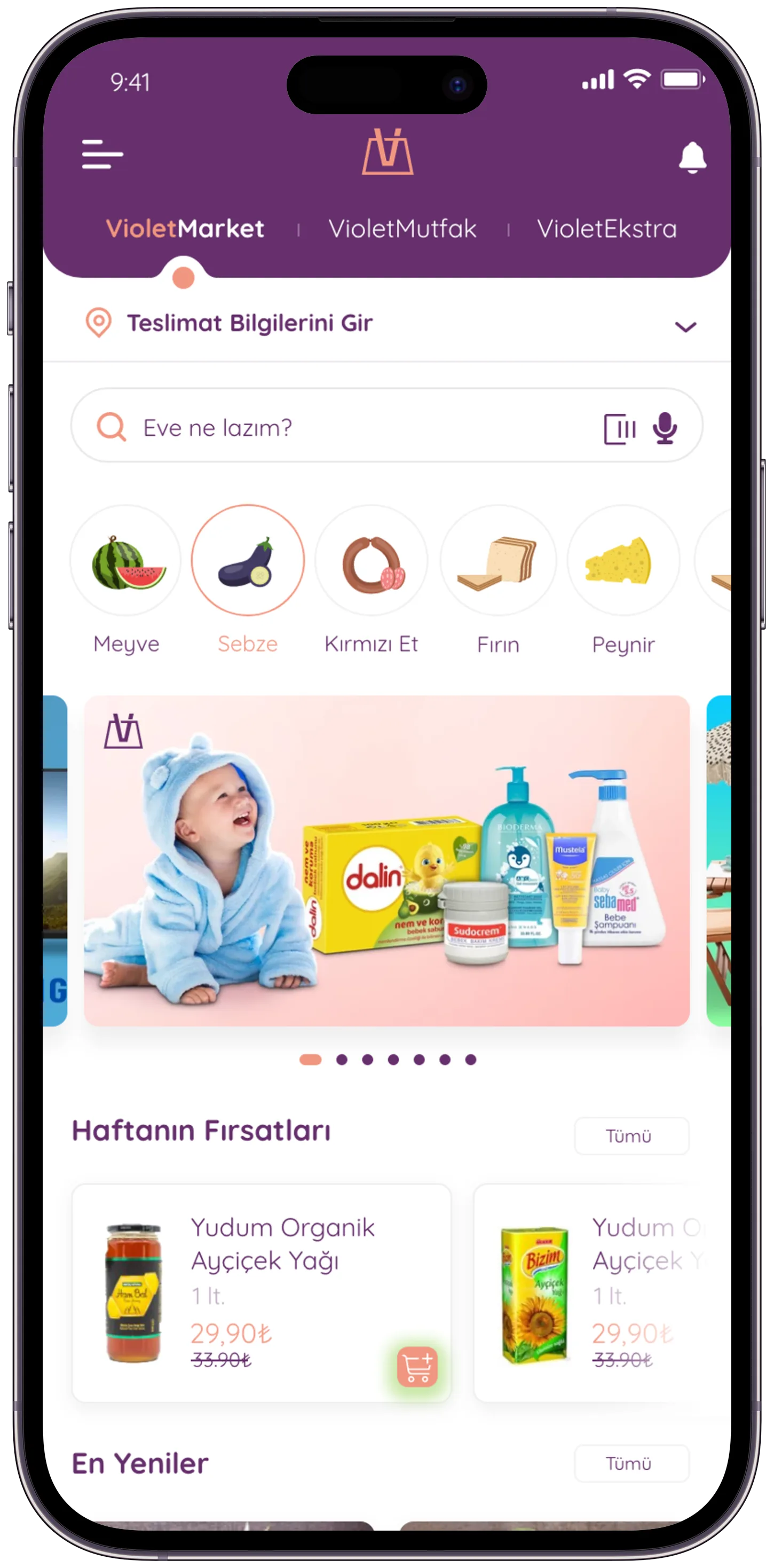 Violet MarketPlace — tasarım 5