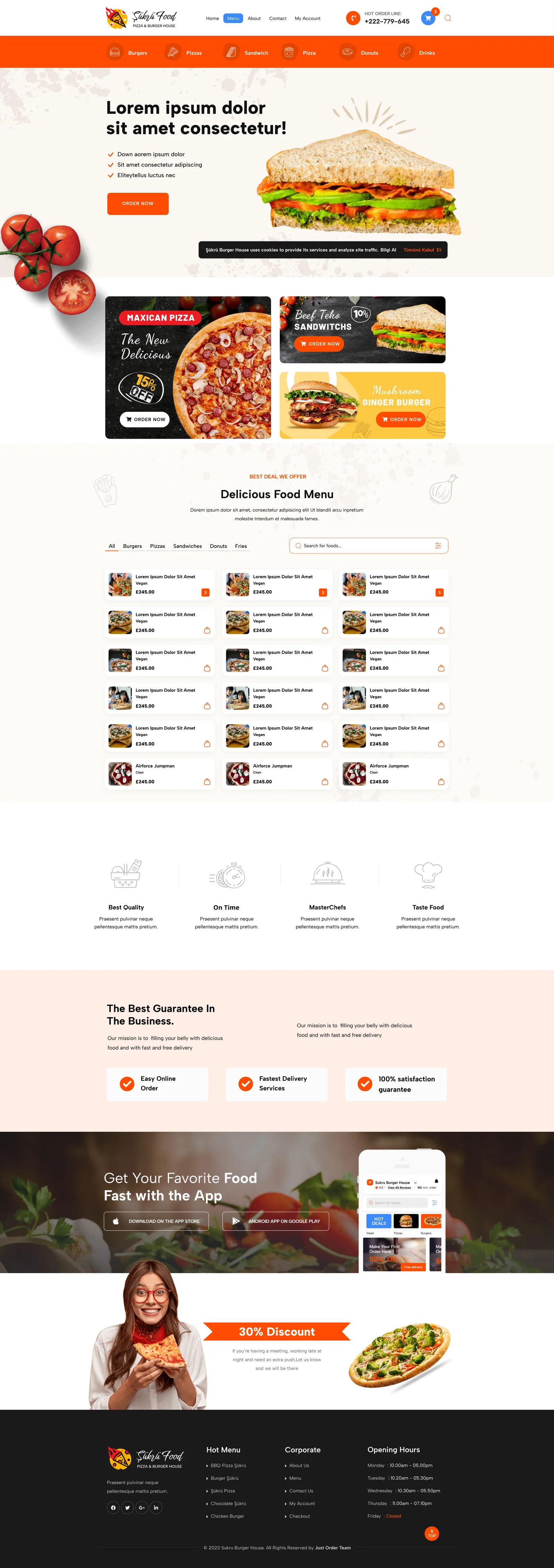 Food Order — tasarım 4