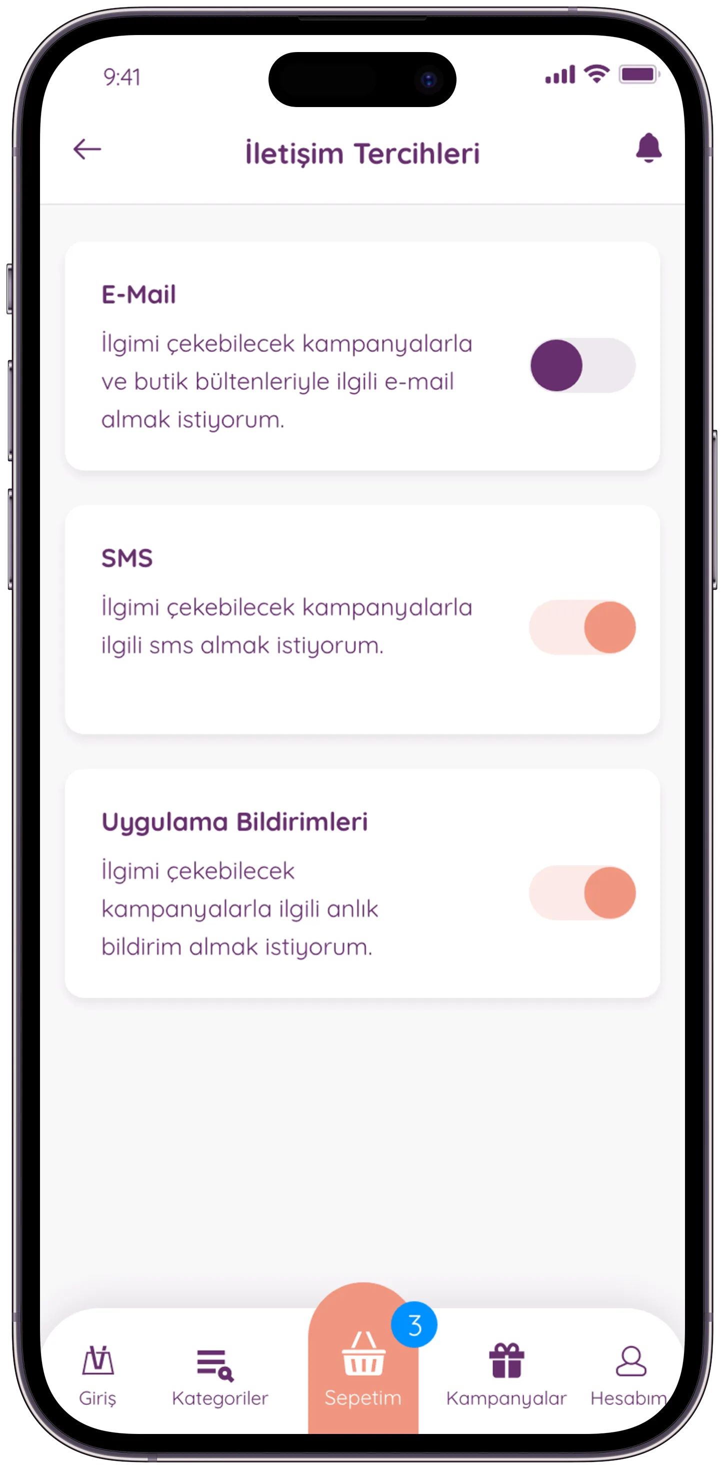 Violet MarketPlace — tasarım 13
