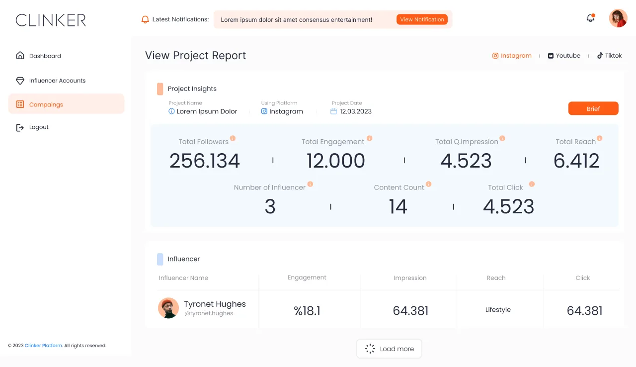 Clinker Social Media — tasarım 4