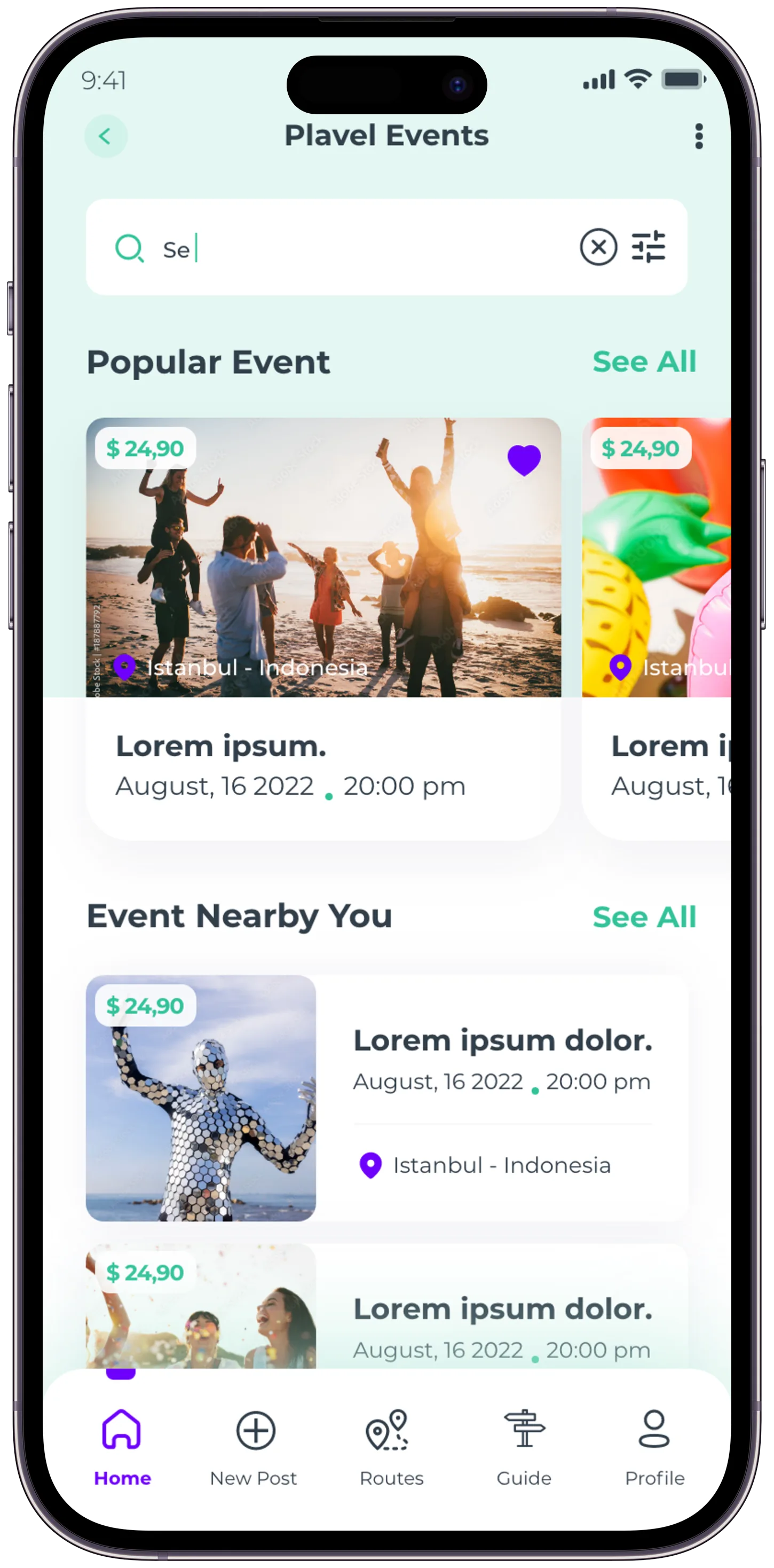 Plavel Tourism App — tasarım 11