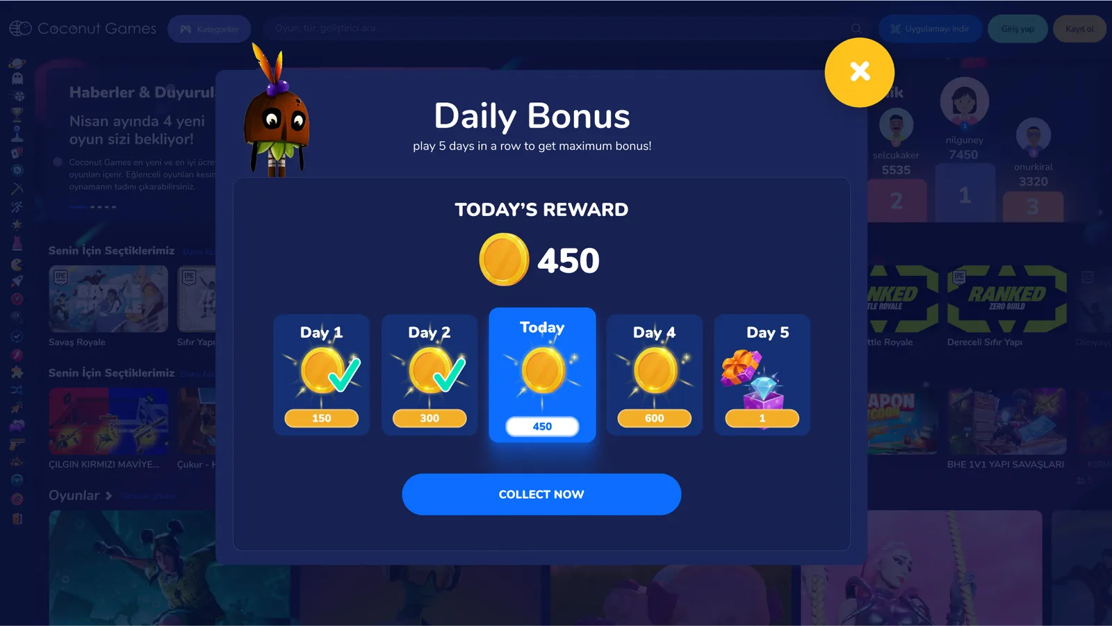 Game Community Website — tasarım 2