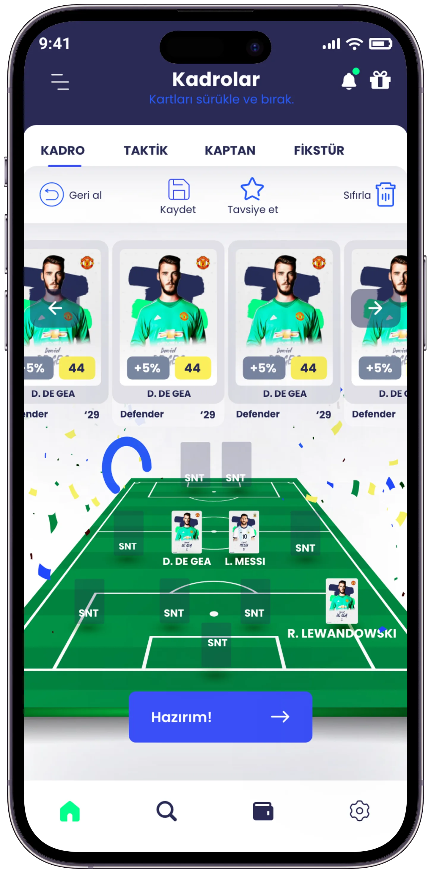 Scouthub Player App — tasarım 14