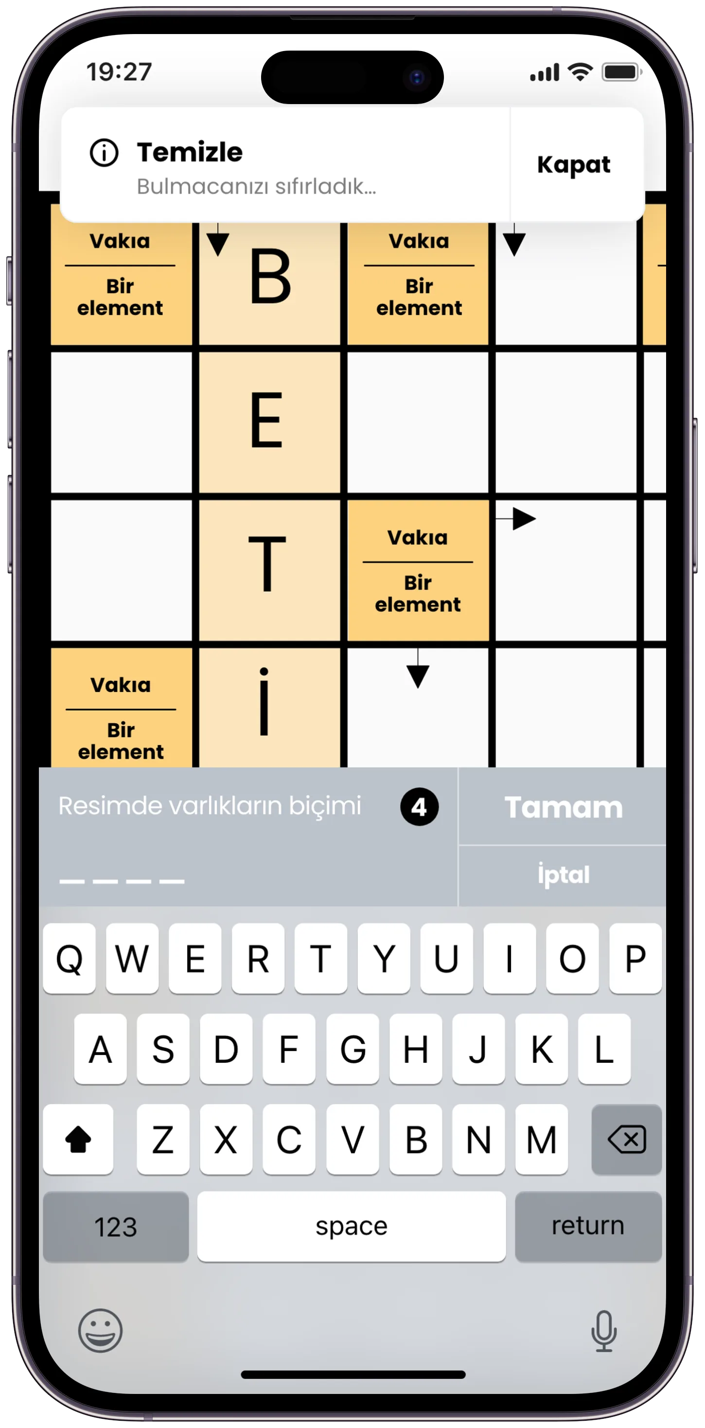 Çengel Bulmaca — tasarım 4