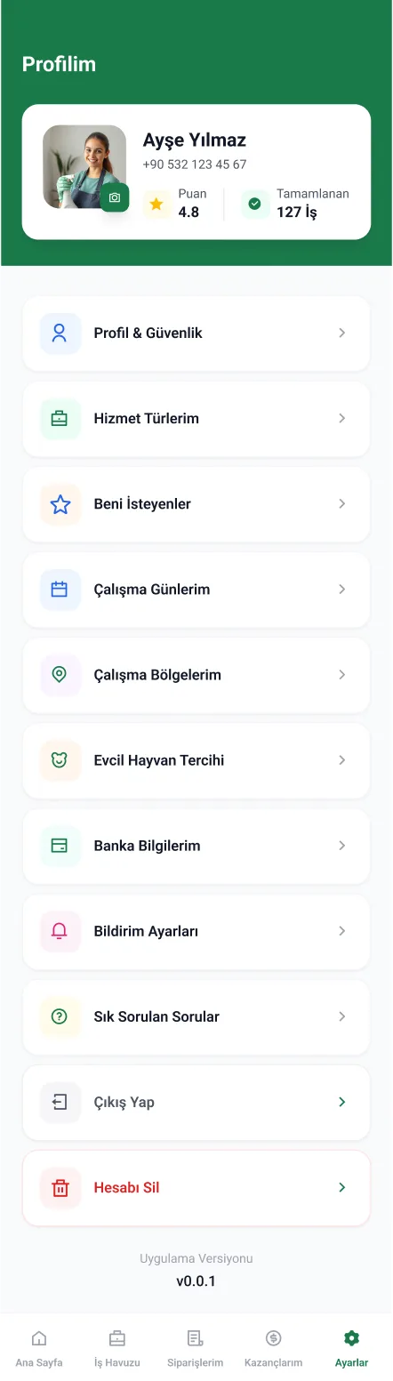 Clean Lab App — tasarım 12