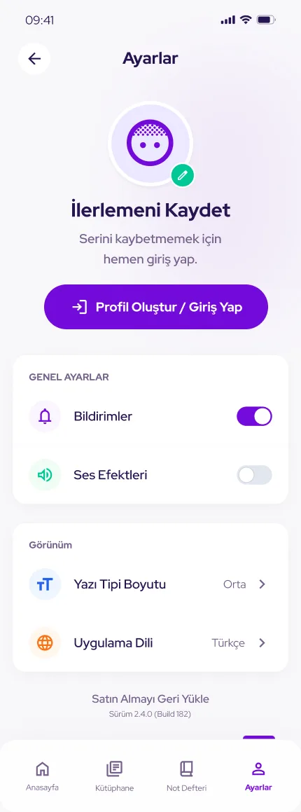 Lingoquest uygulama ekranı