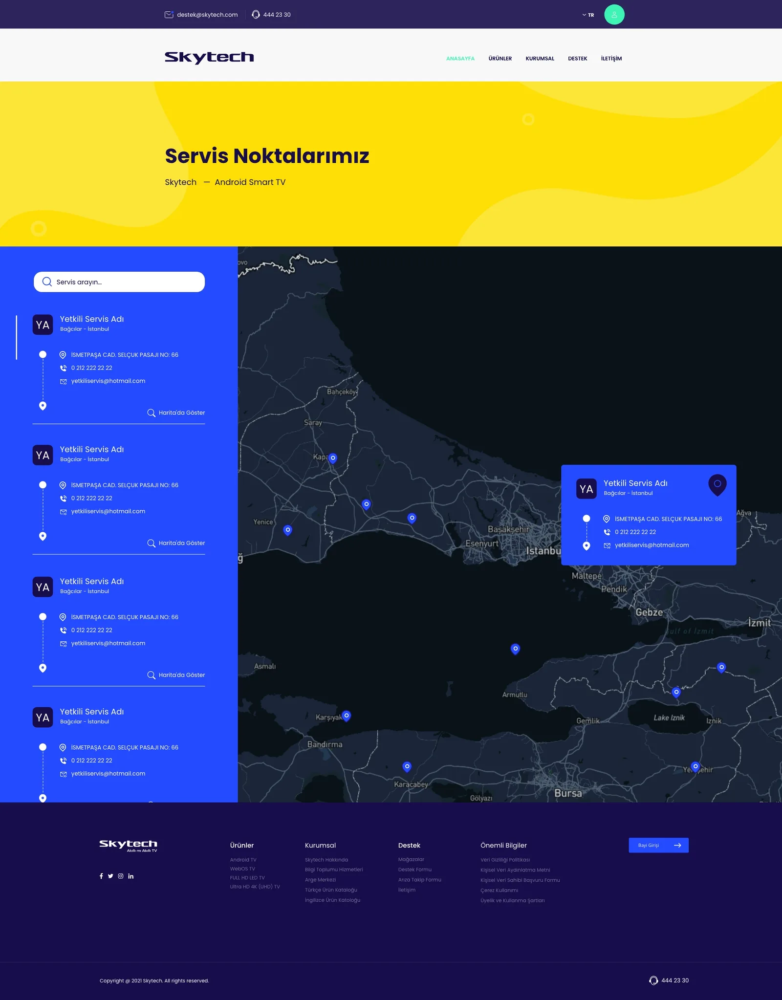 Skytech Website — tasarım 10