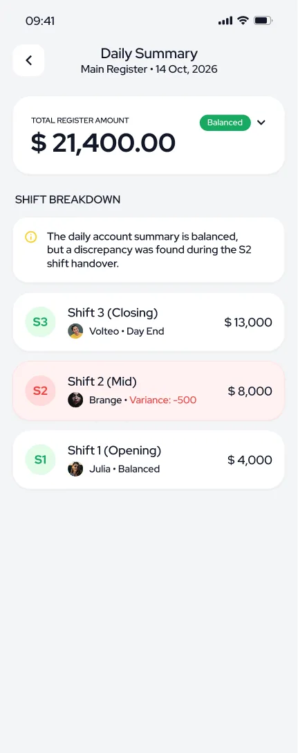 Shift Control — tasarım 30