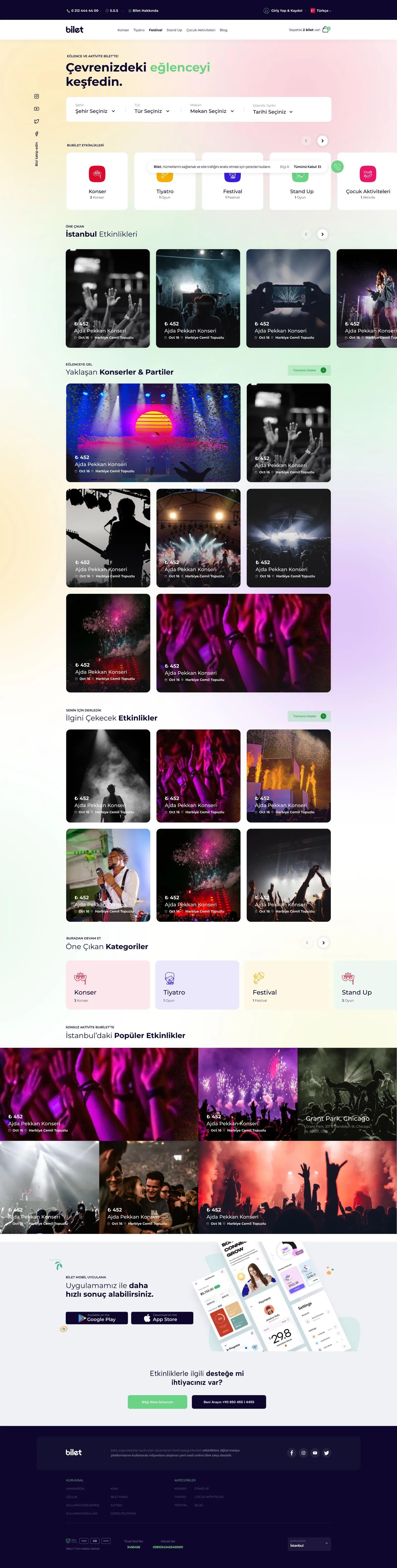 Bilet MarketPlace — tasarım 1