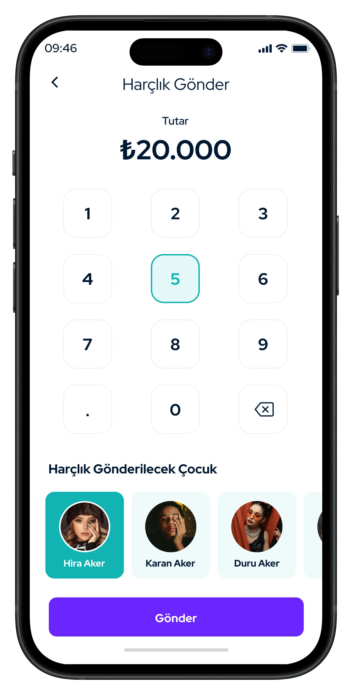 Parent & Child Finance Mobile App — tasarım 24