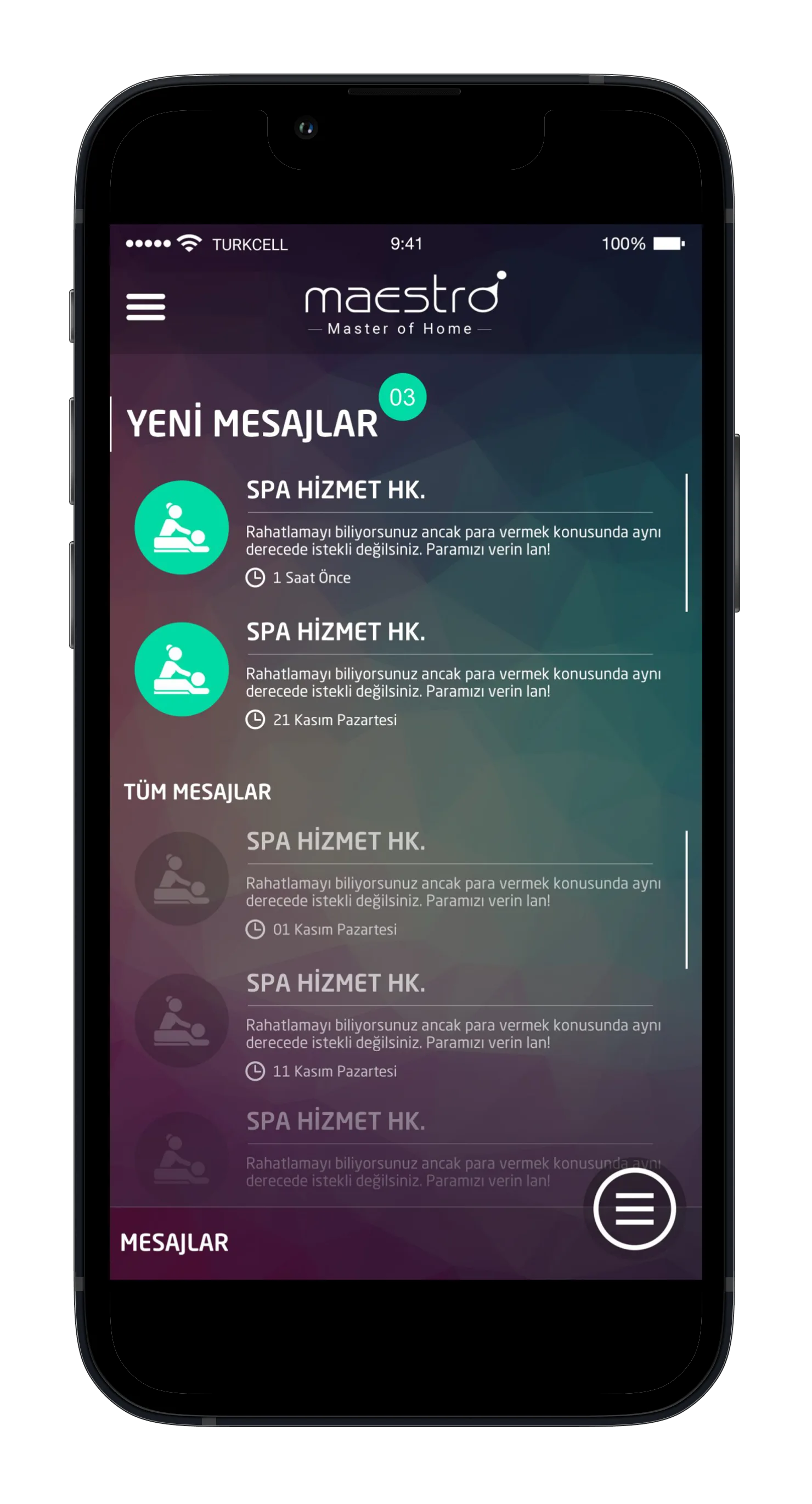 Intelligent House App — tasarım 9