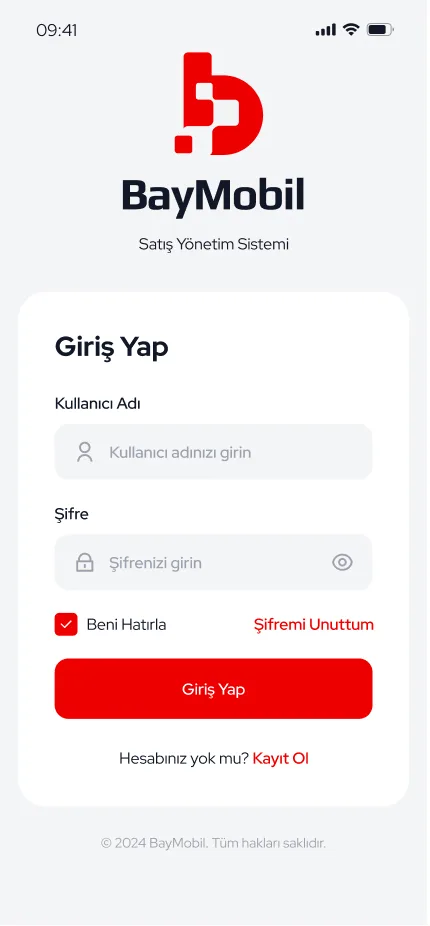 Baymobil uygulama ekranı