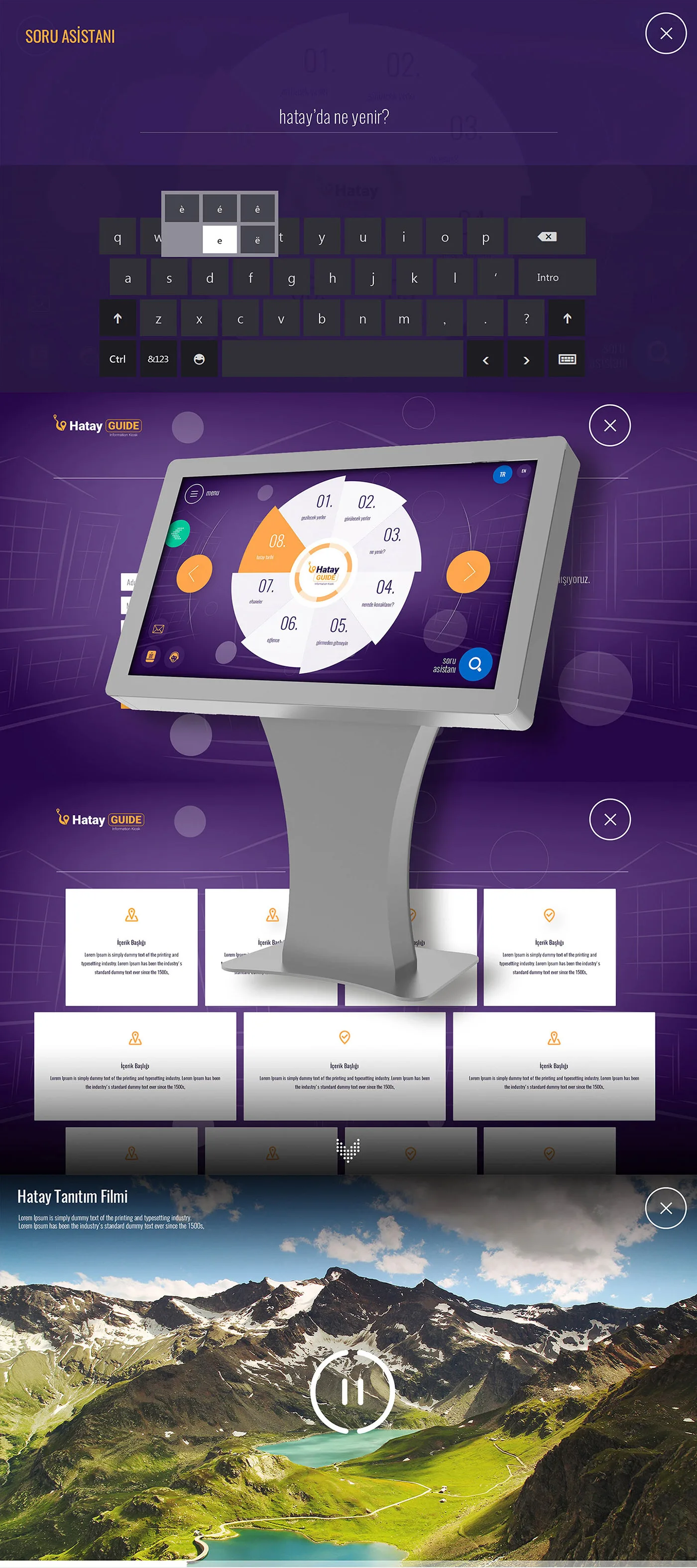 Kiosk Software — tasarım 1