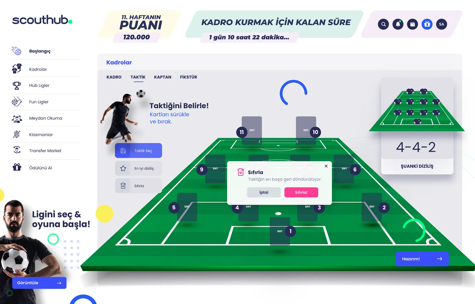 Scouthub Web App — tasarım 11