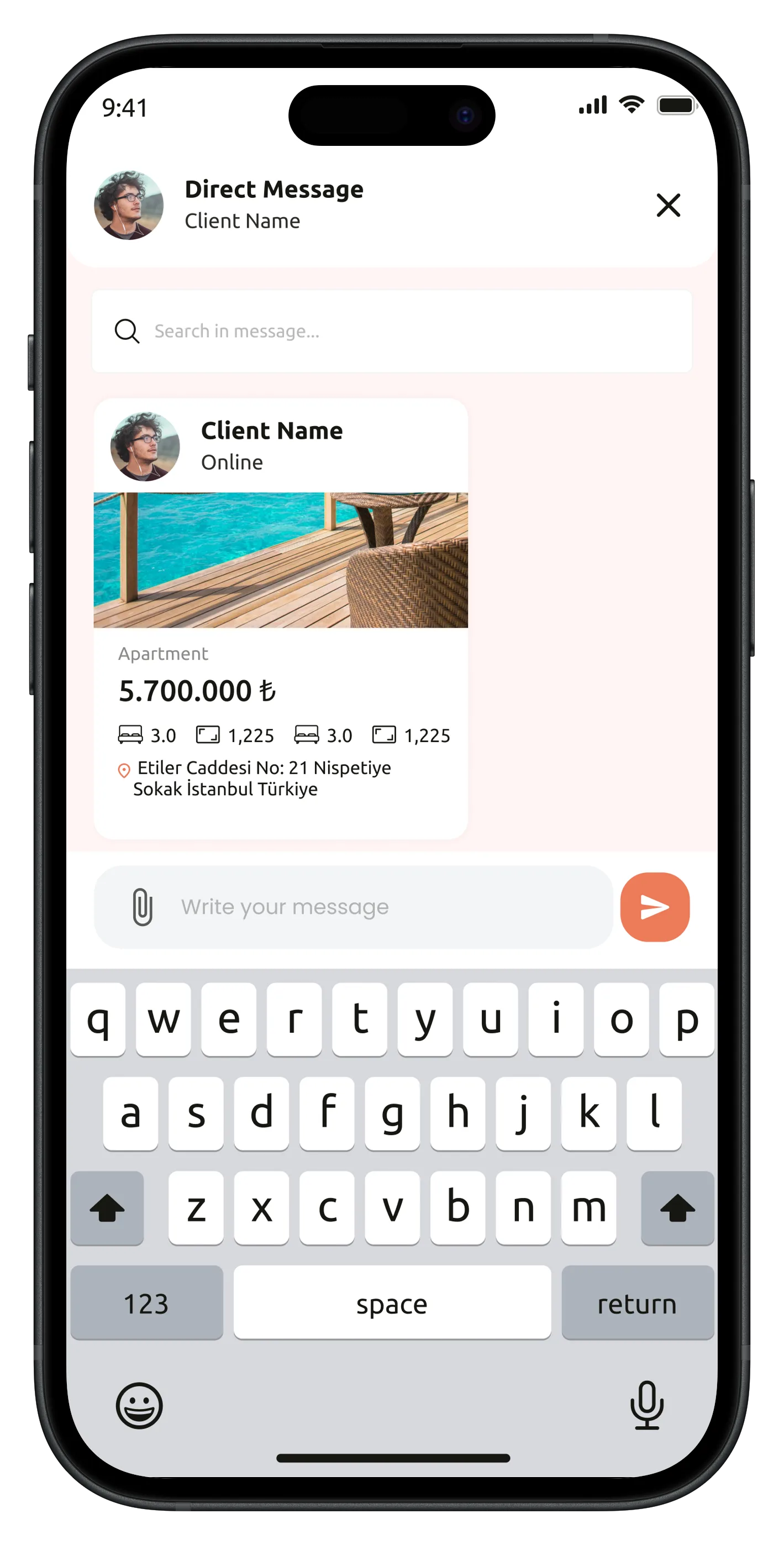 Real Estate App — tasarım 16