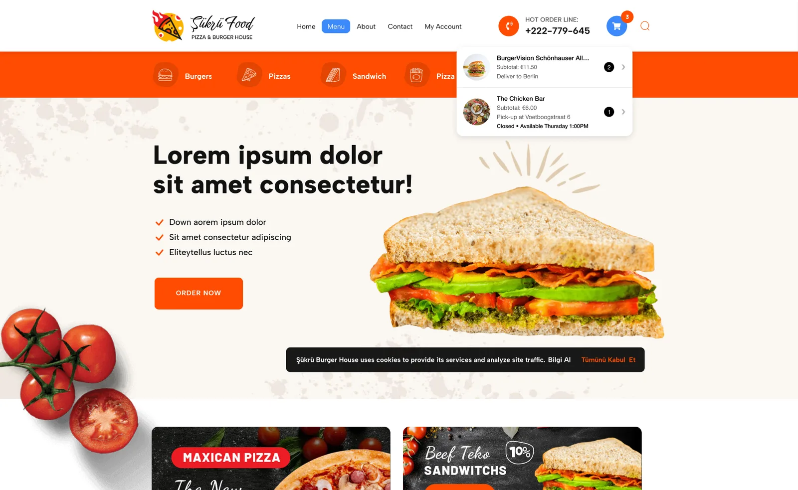 Food Order — tasarım 14