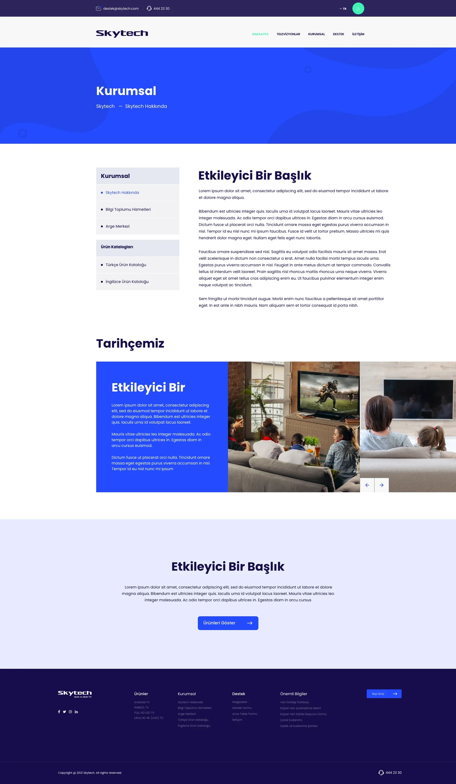 Skytech Website — tasarım 3