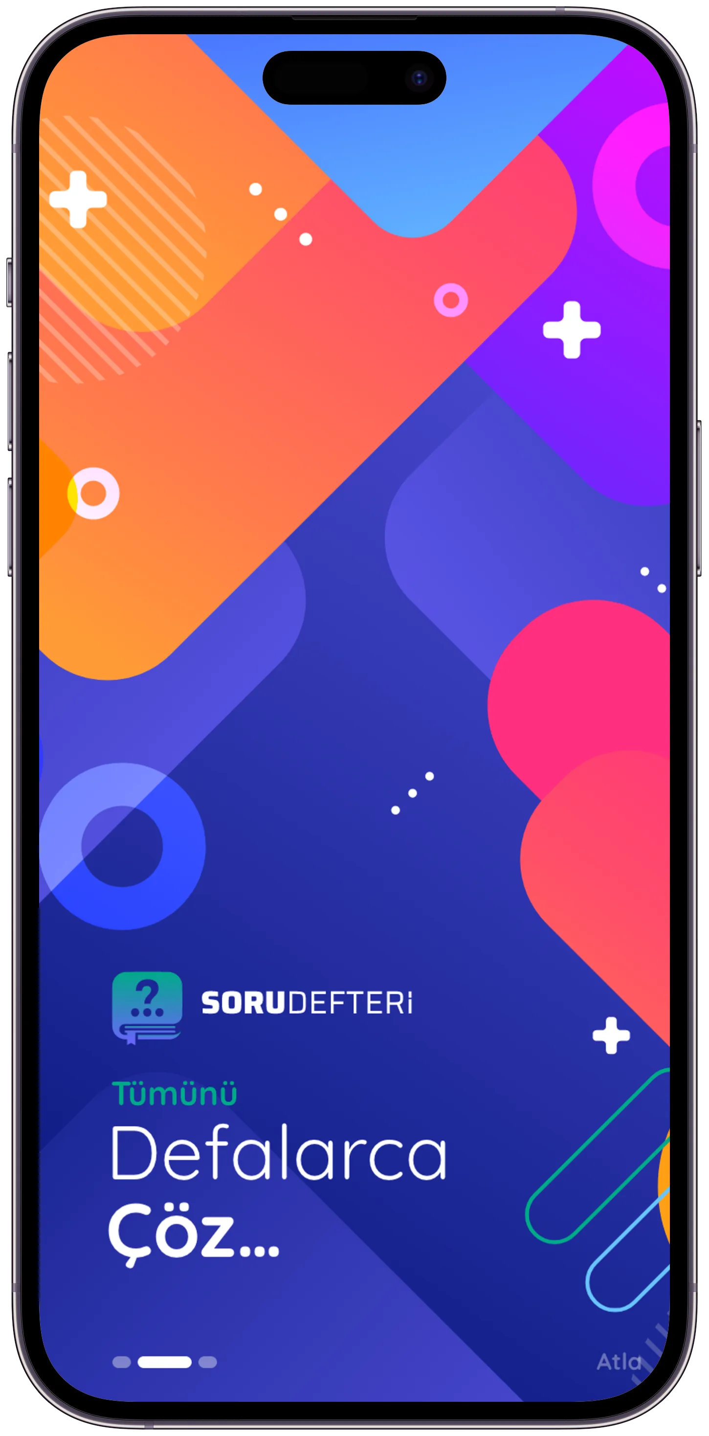 Soru Defteri Q&A App — tasarım 1