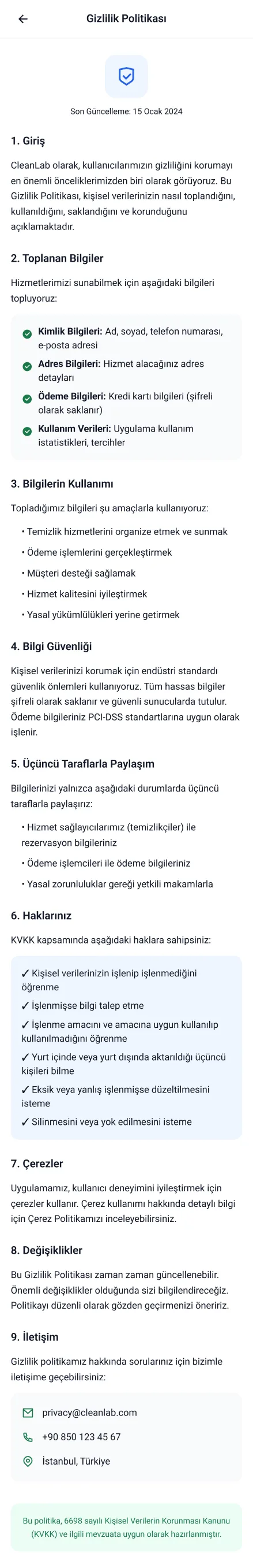 Clean Lab App — tasarım 37