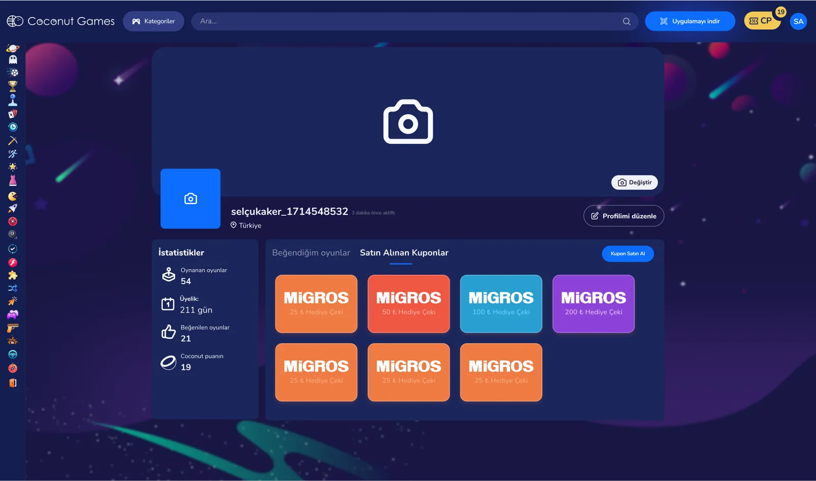 Game Community Website — tasarım 11