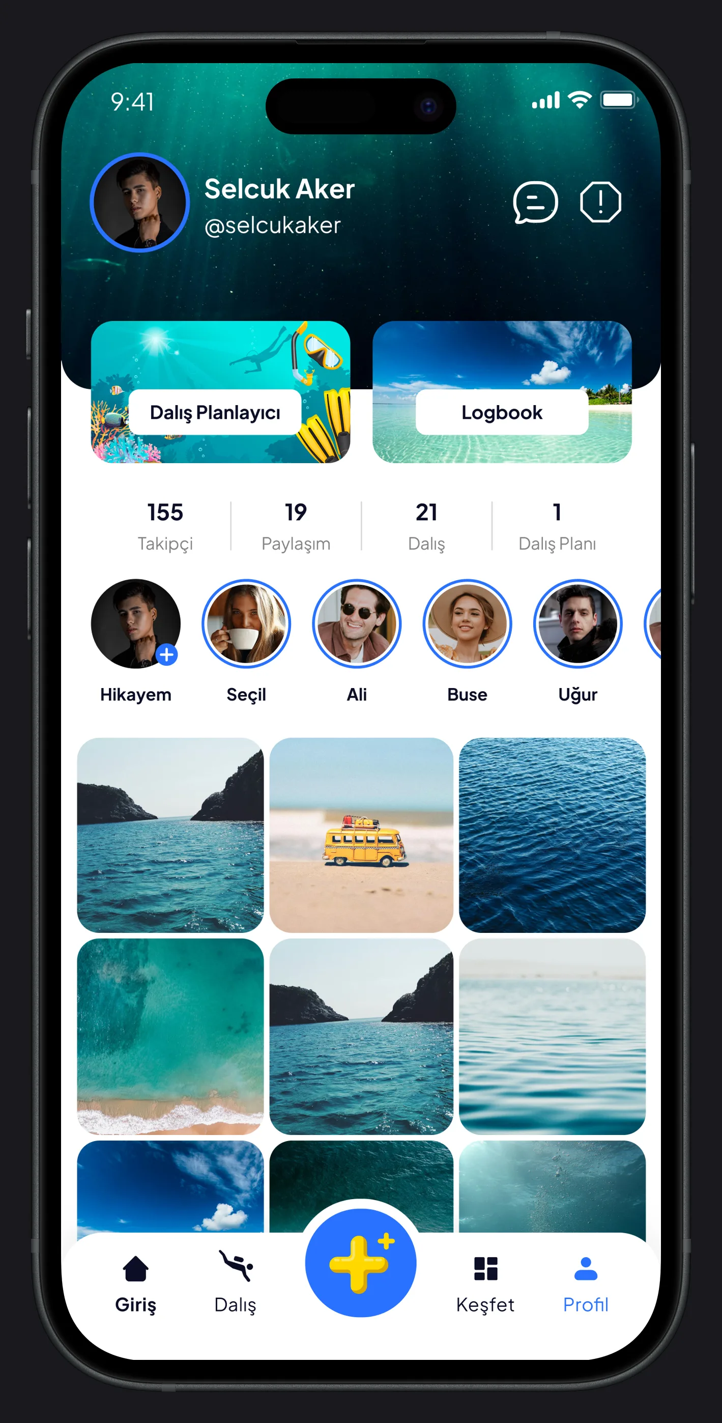 Scuba Diving Mobile App — tasarım 32