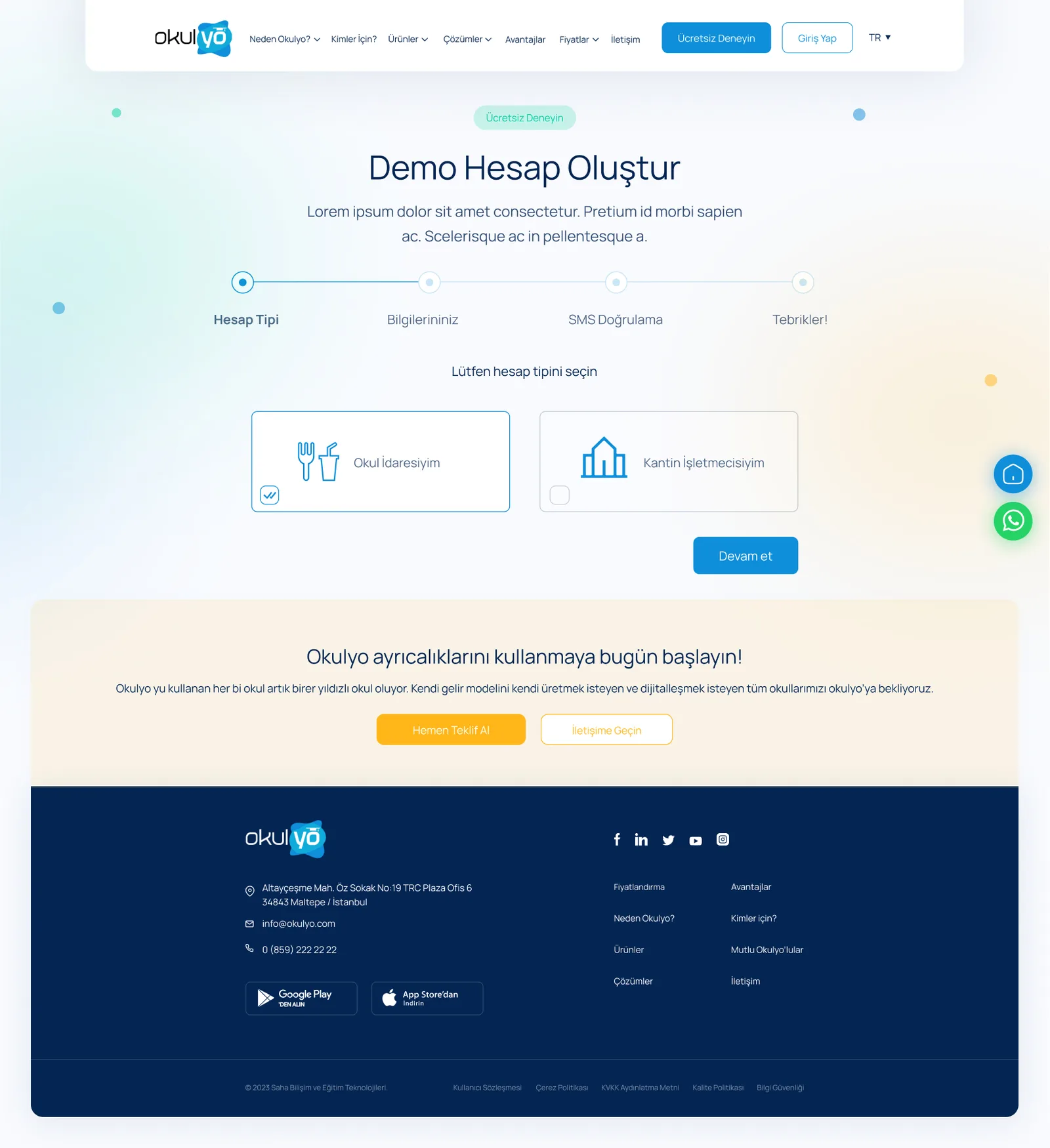 Okulyo Corporate Website — tasarım 26