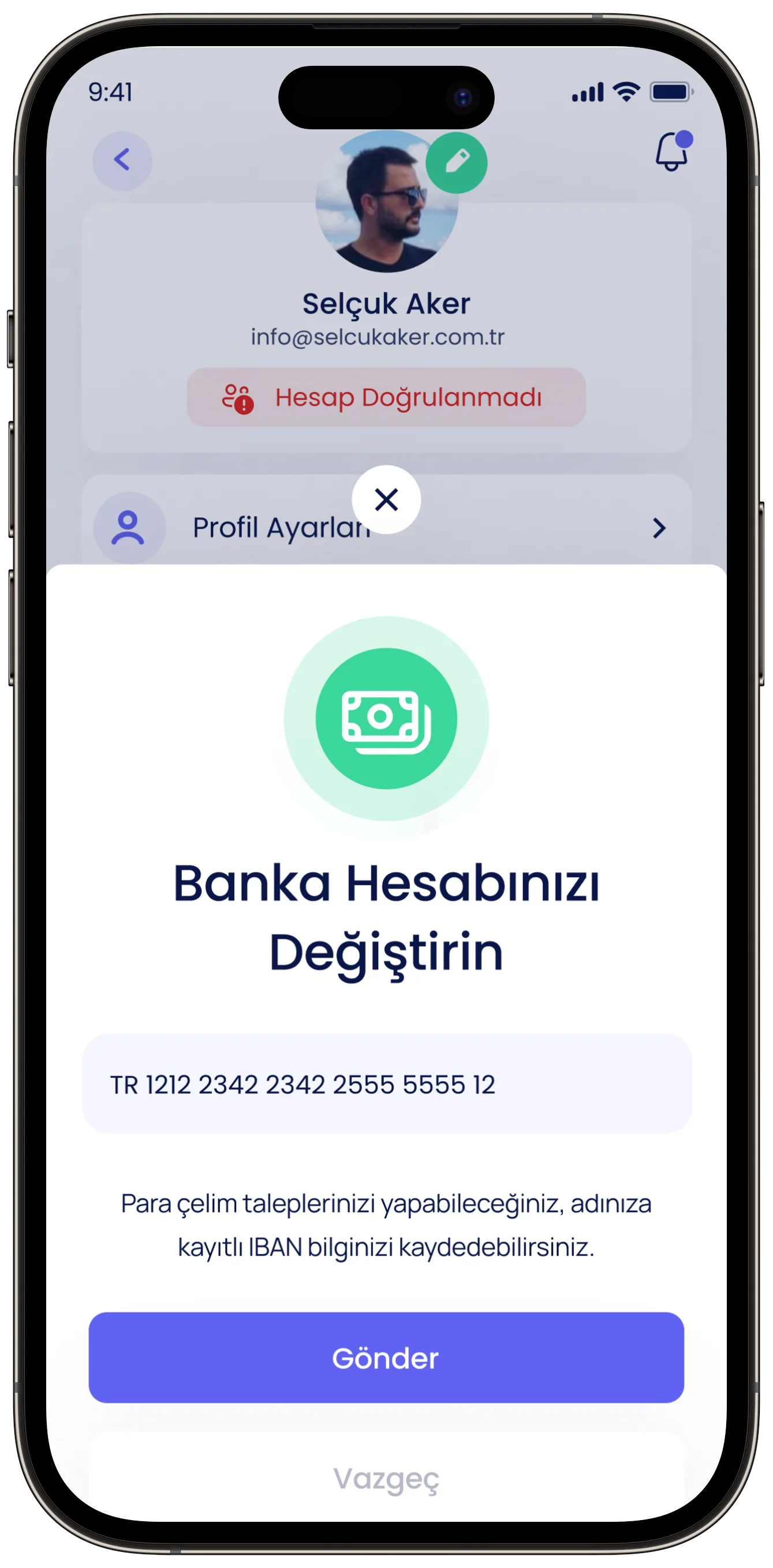 Real Estate App — tasarım 6