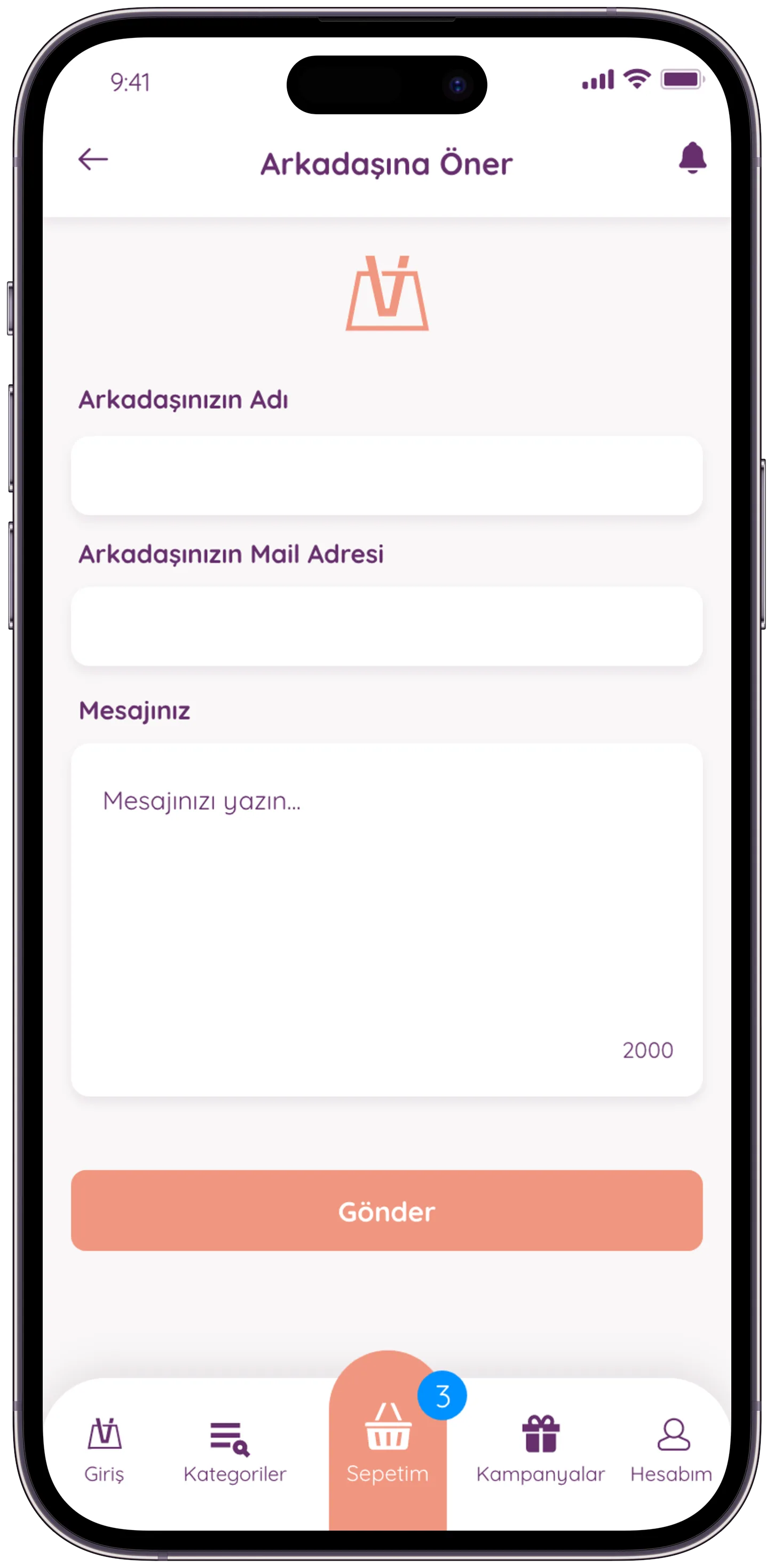 Violet MarketPlace — tasarım 7
