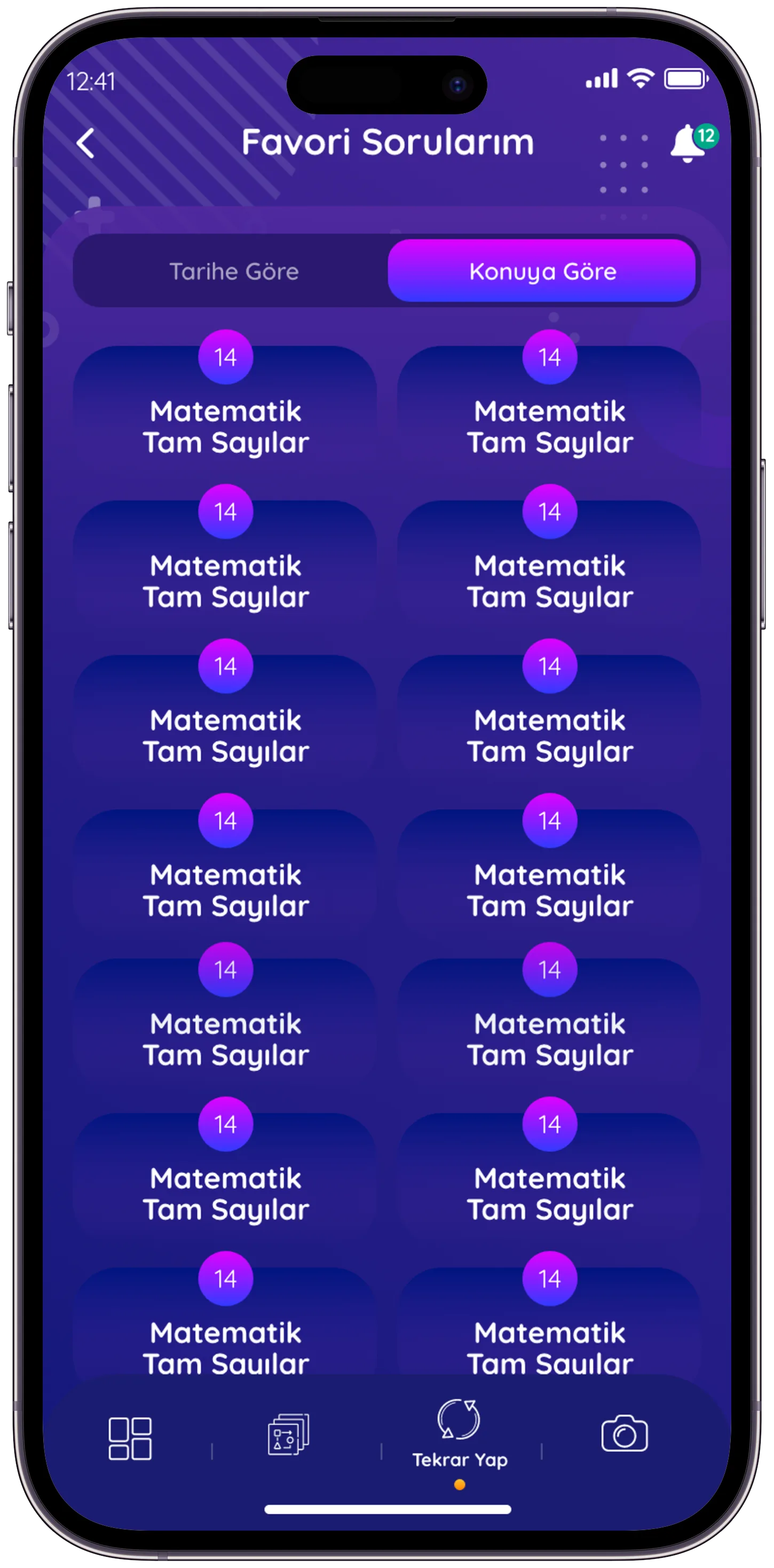 Soru Defteri Q&A App — tasarım 16