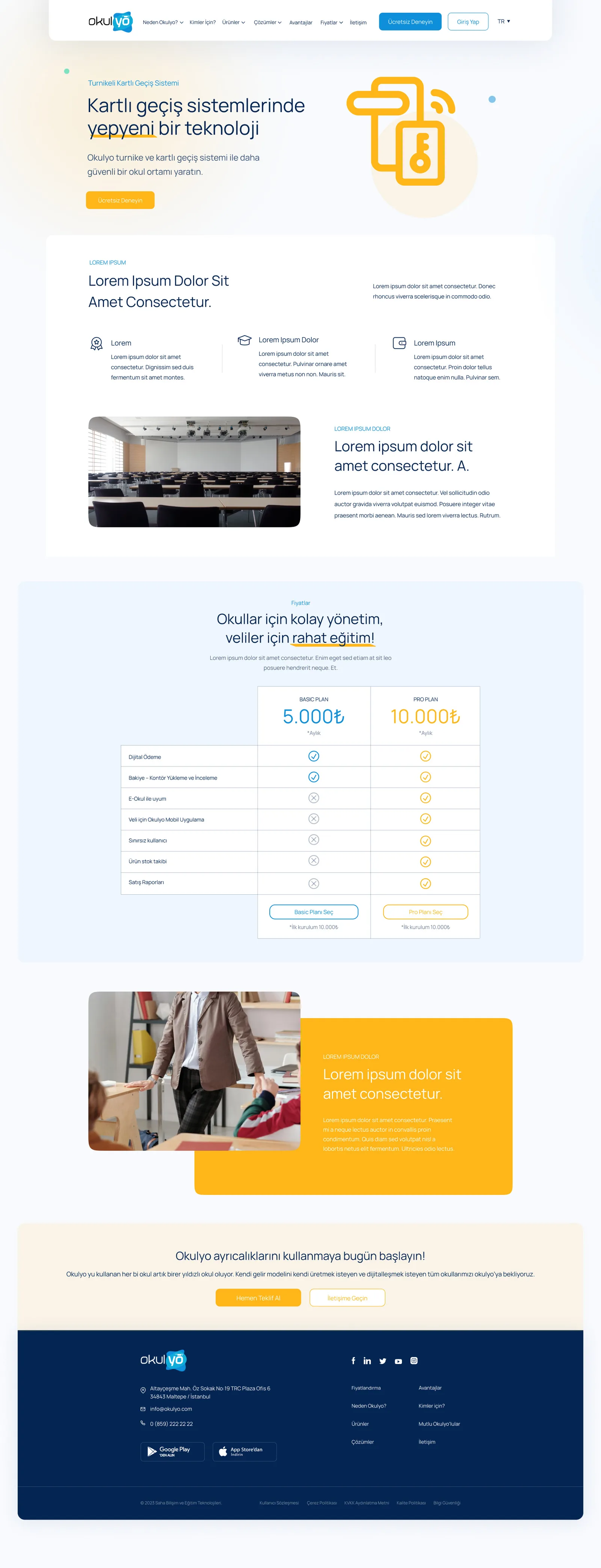 Okulyo Corporate Website — tasarım 19